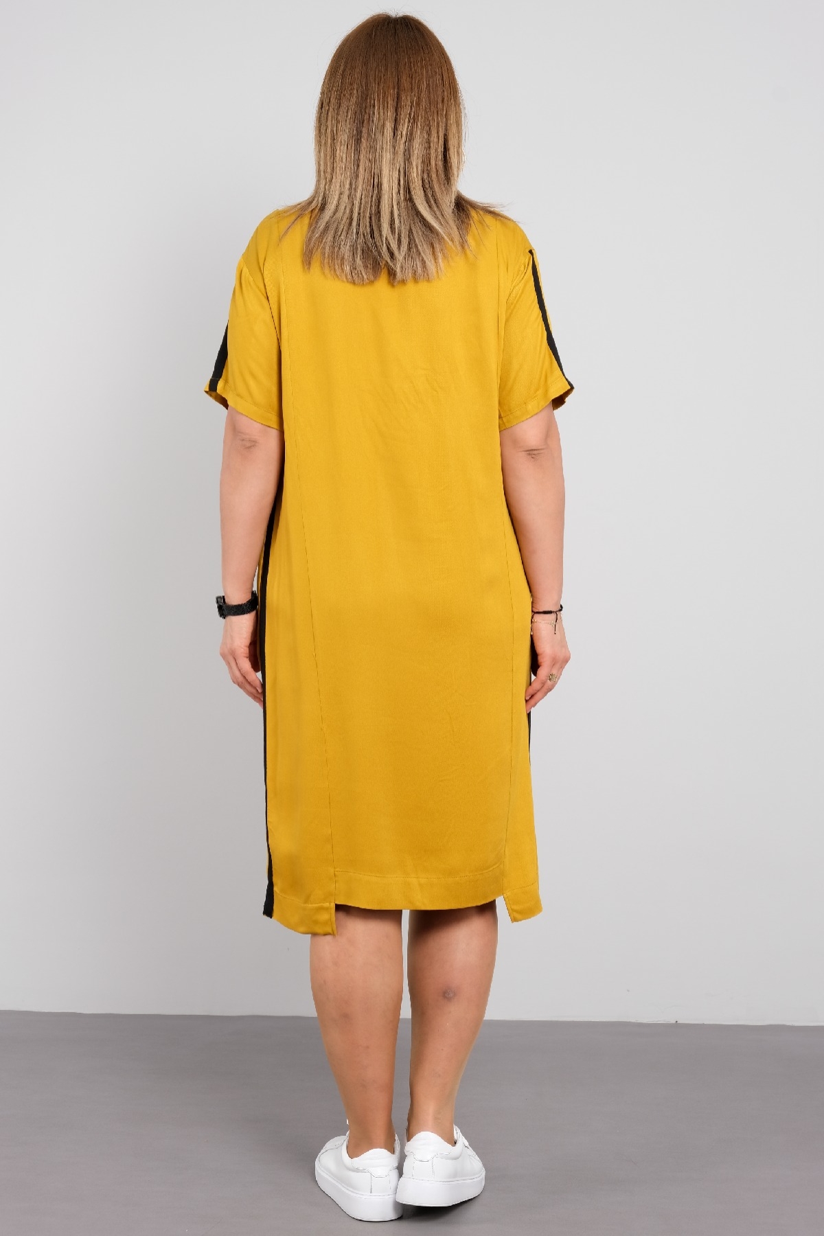 Casual Dresses-Mustard