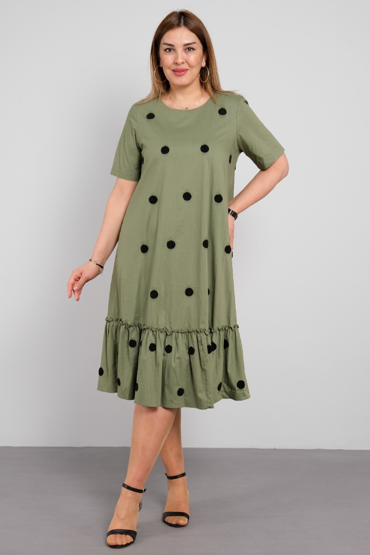 Casual Dresses-Khaki