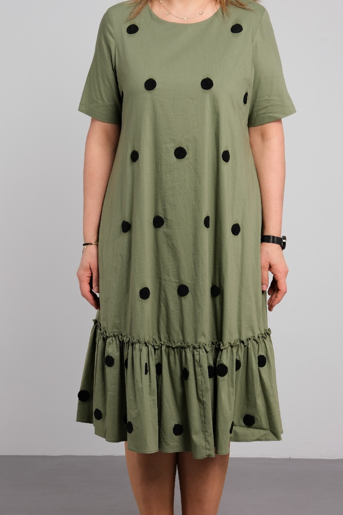 Casual Dresses-Khaki