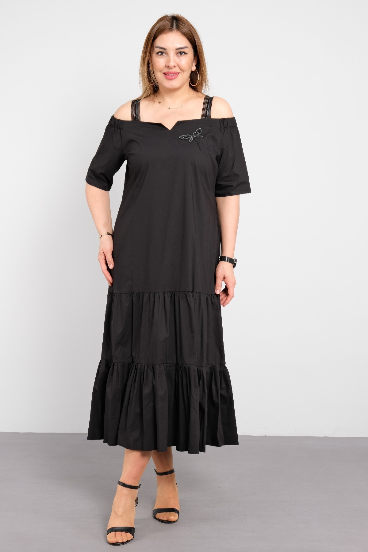 Casual Dresses-Black