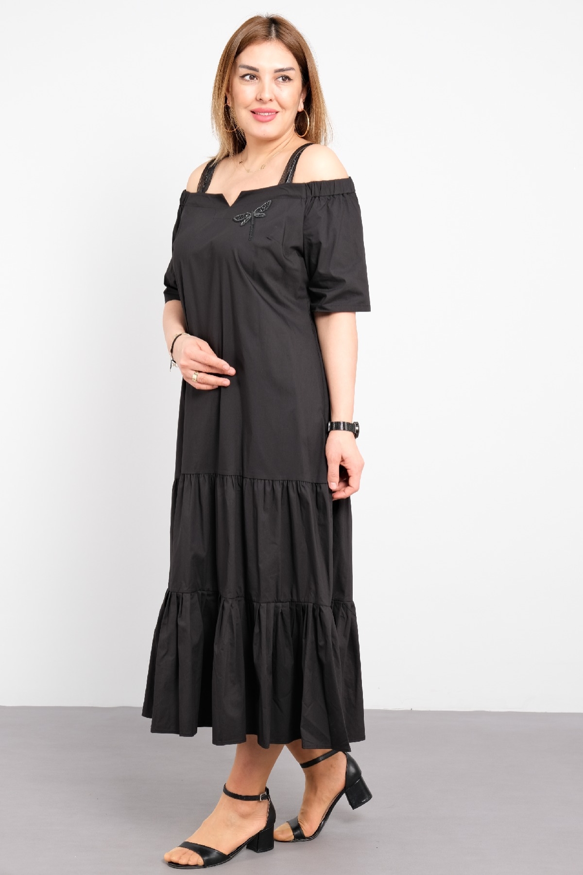 Casual Dresses-Black