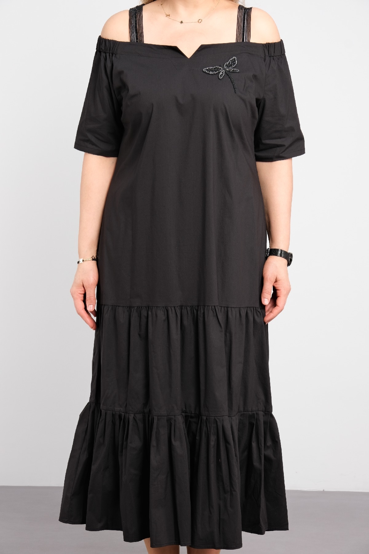 Casual Dresses-Black