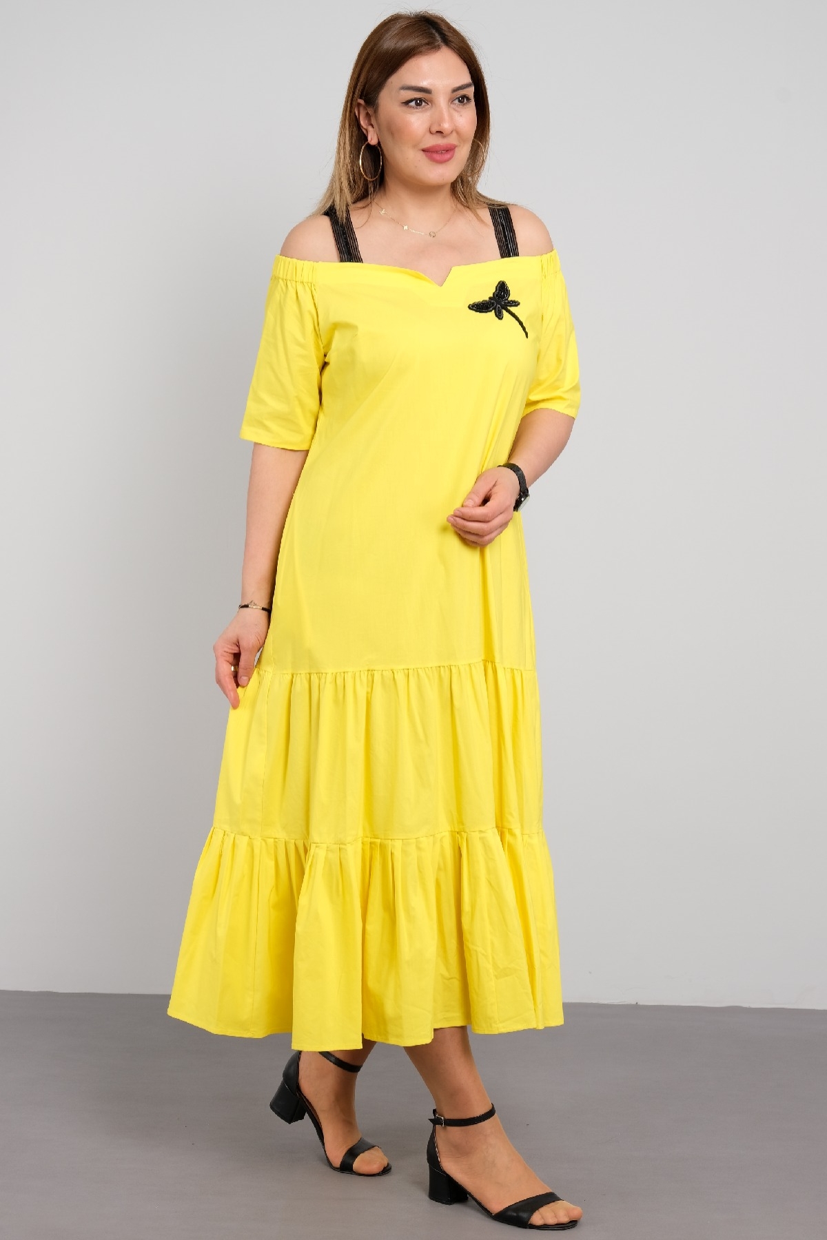 Casual Dresses-Yellow