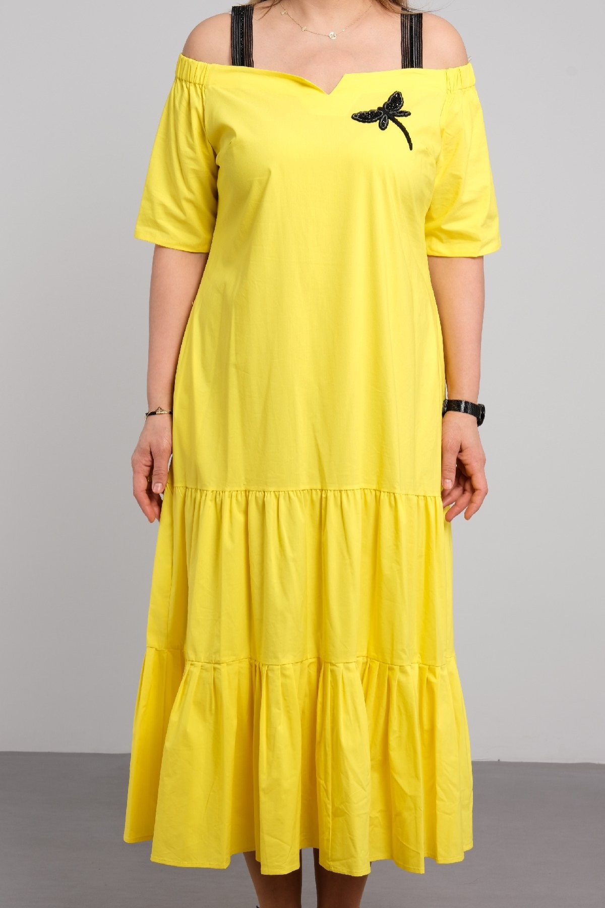 Casual Dresses-Yellow