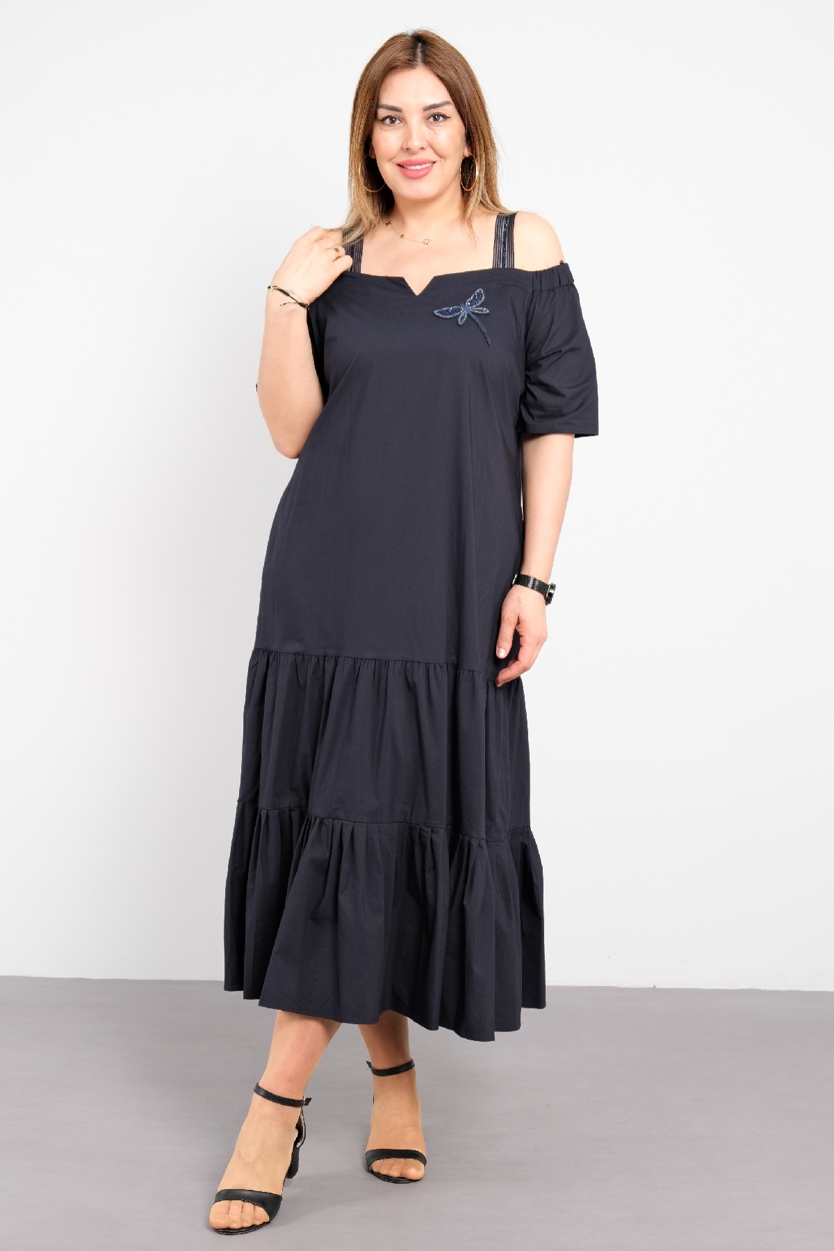 Casual Dresses-Dark Blue