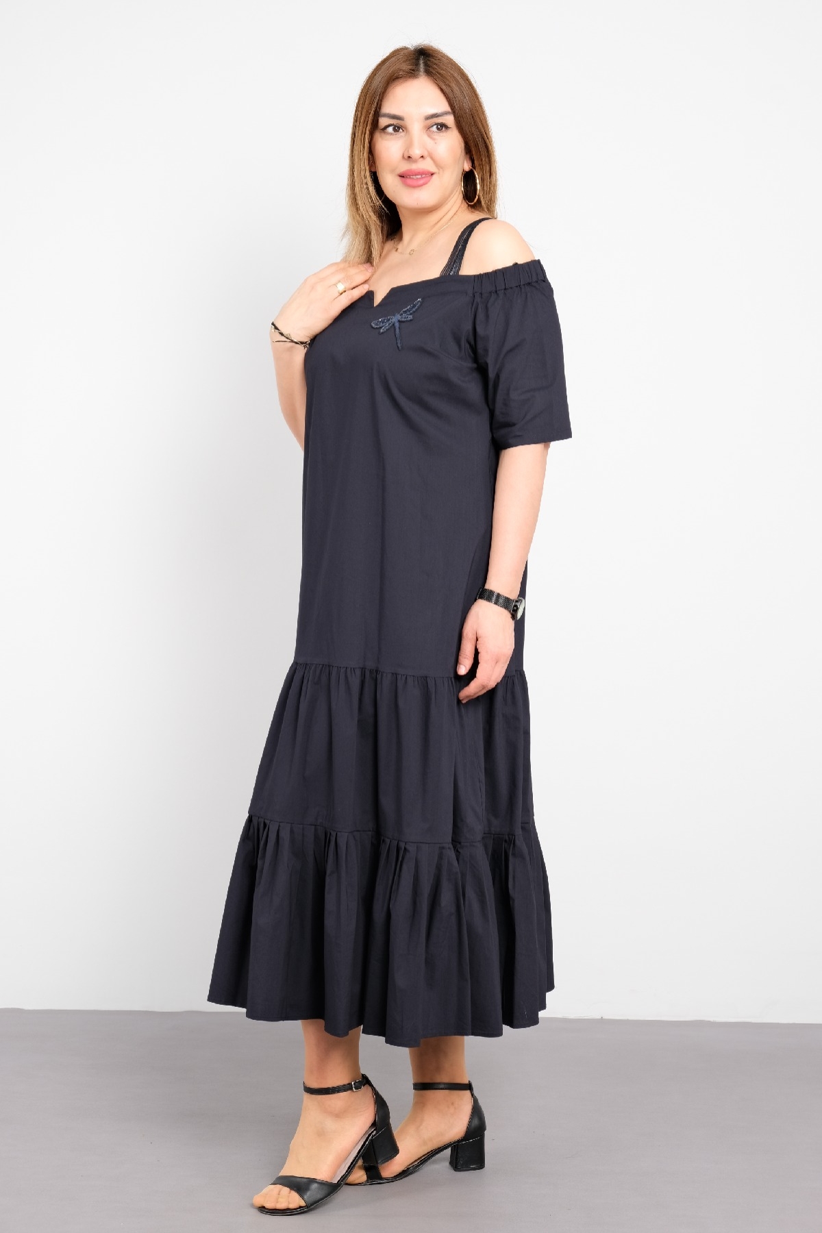 Casual Dresses-Dark Blue