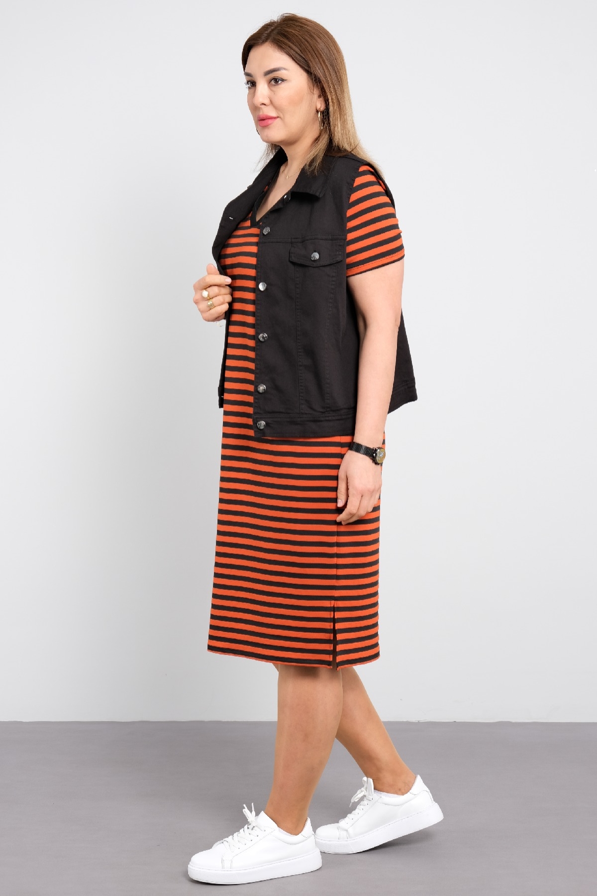 Casual Dresses-Orange