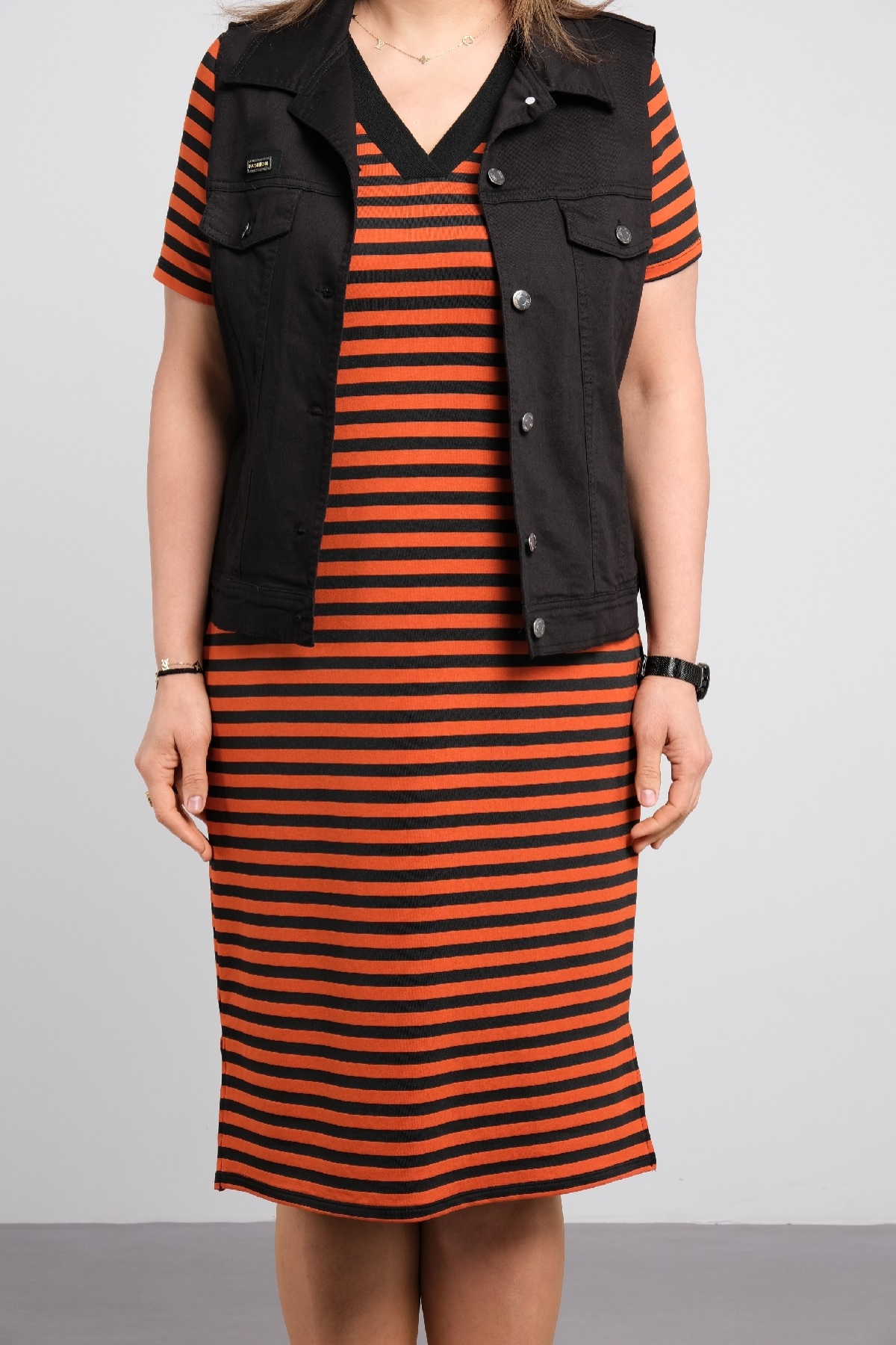 Casual Dresses-Orange