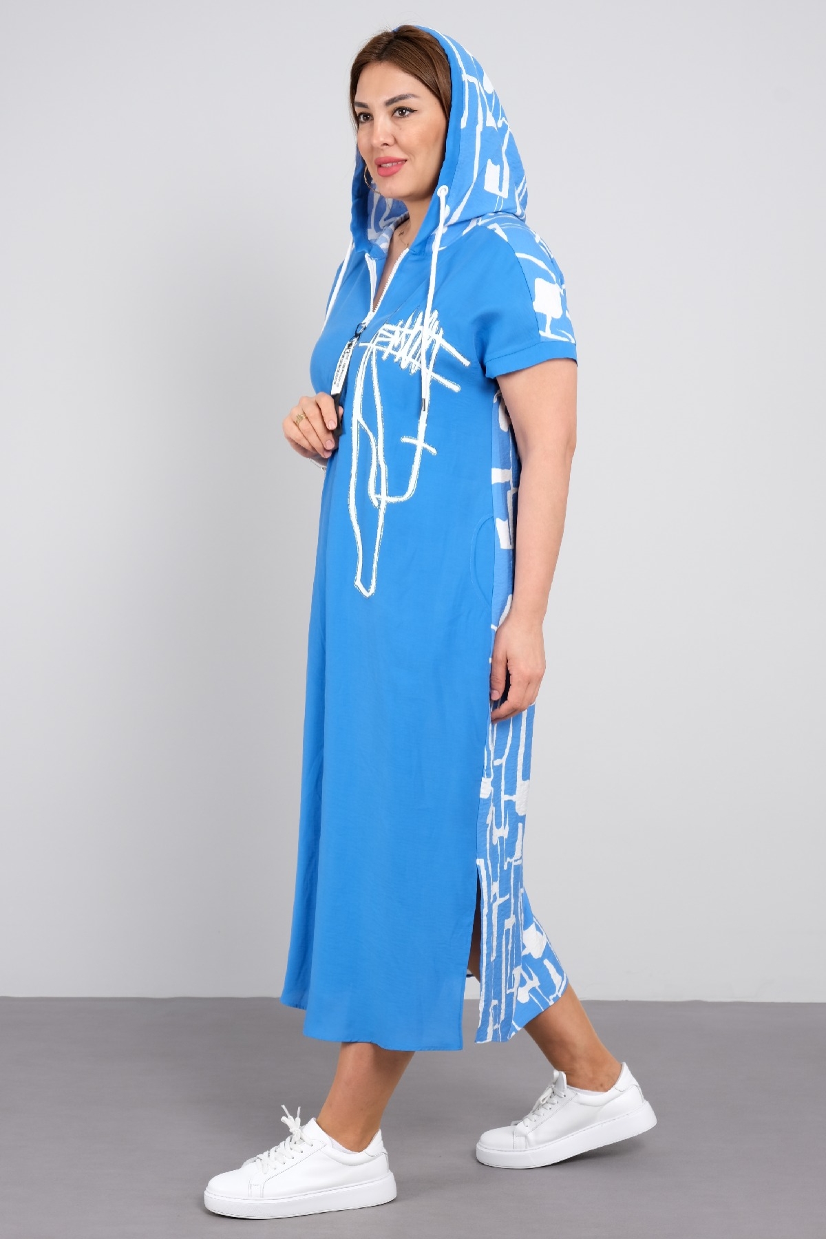 Casual Dresses-Blue