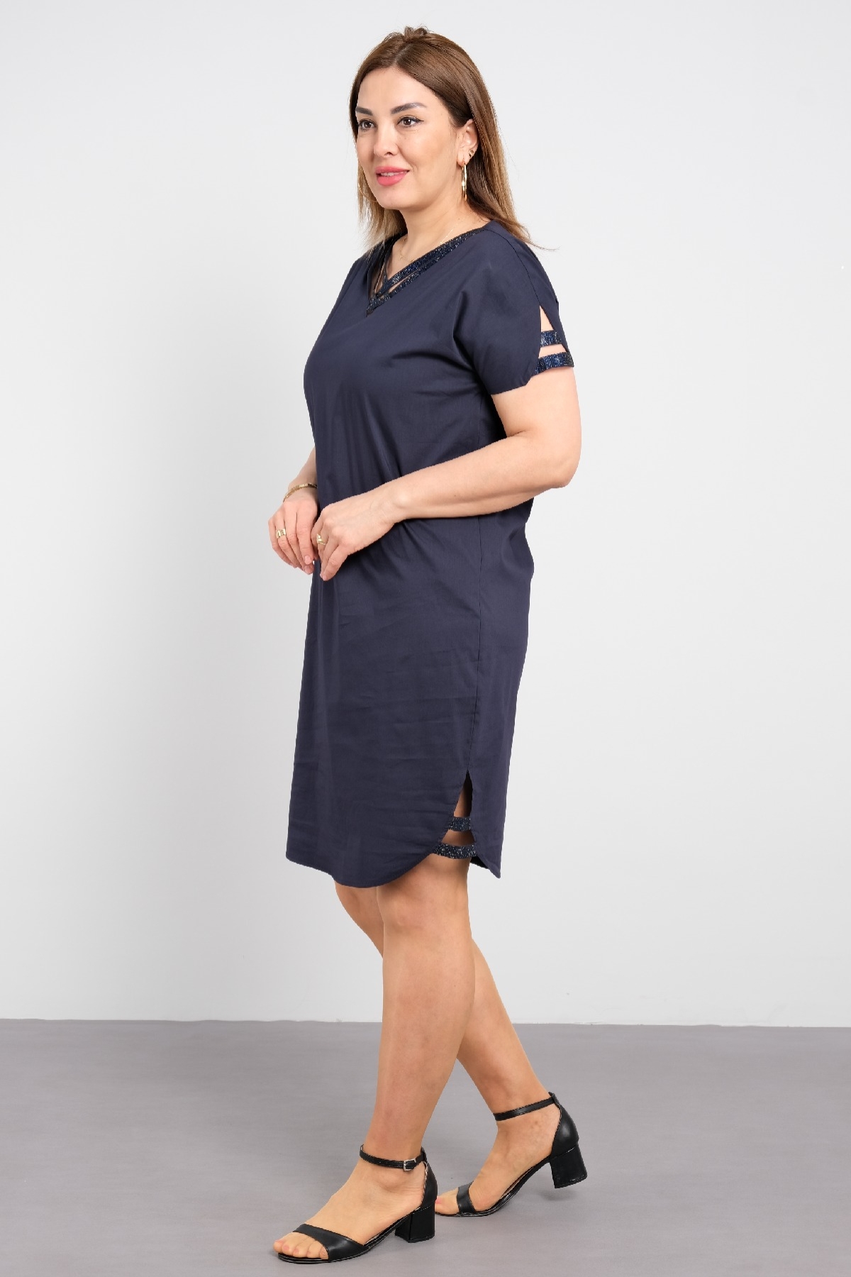 Casual Dresses-Dark Blue