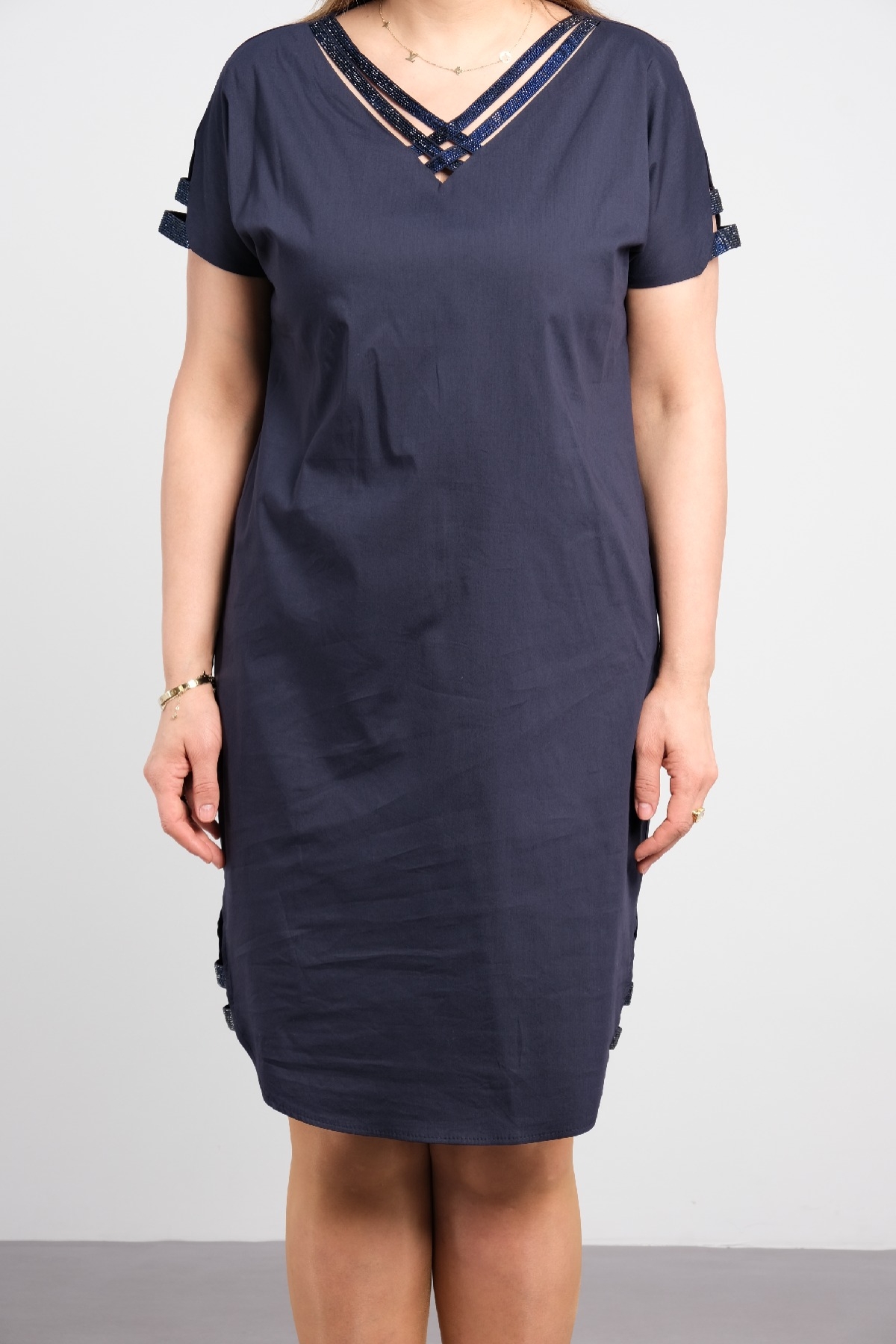 Casual Dresses-Dark Blue