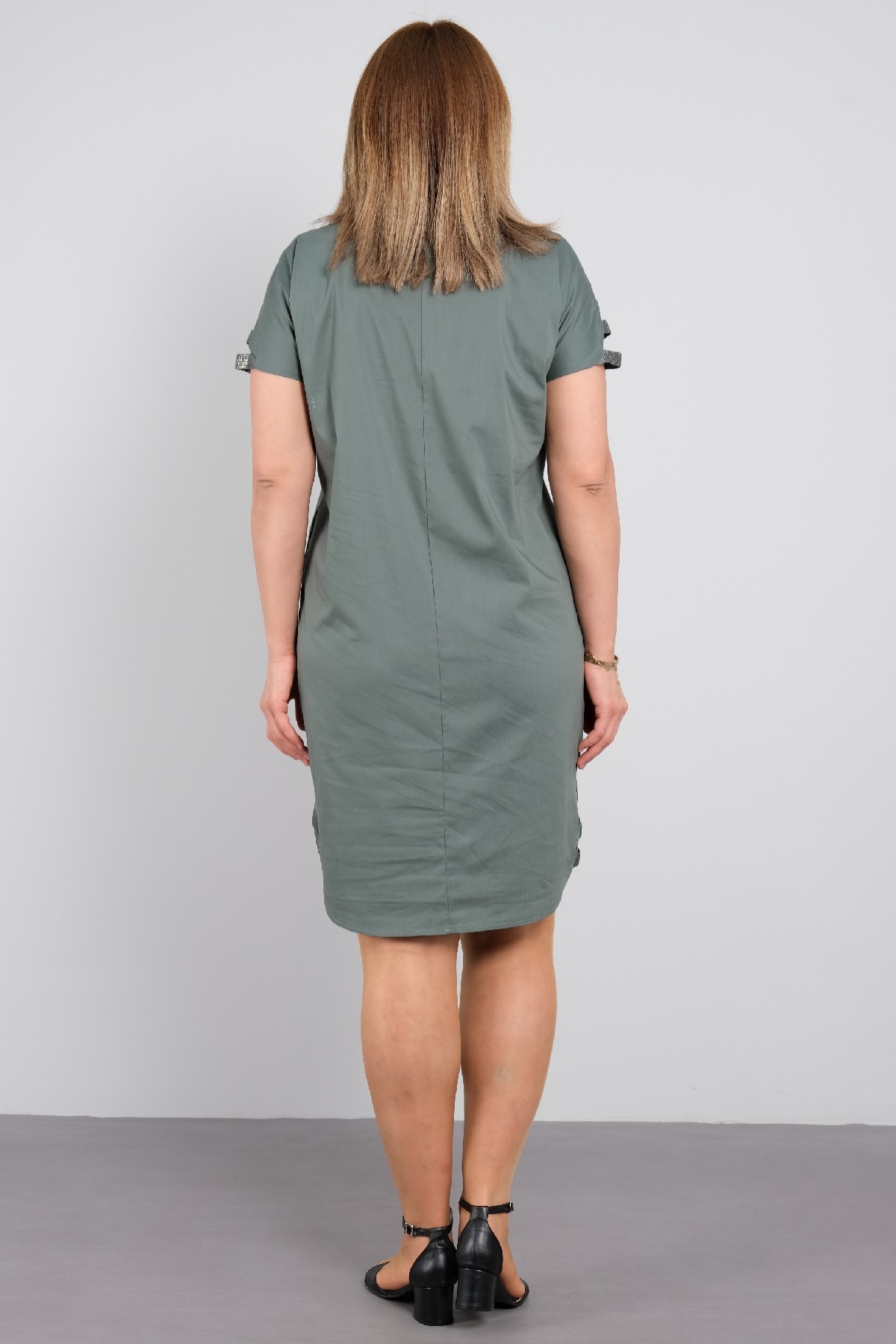 Casual Dresses-Petrol Green