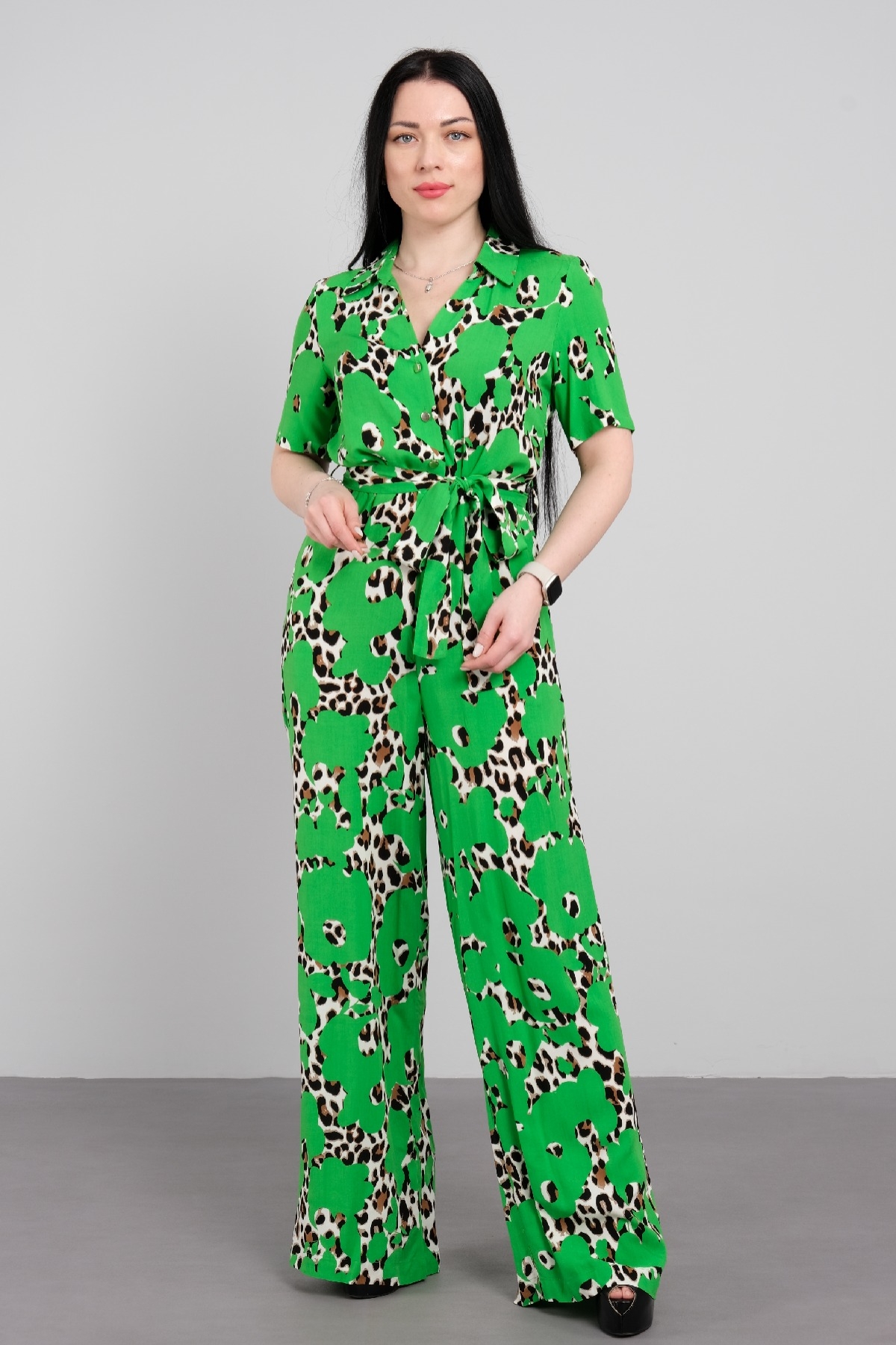 Jumpsuits-GREEN - WHITE
