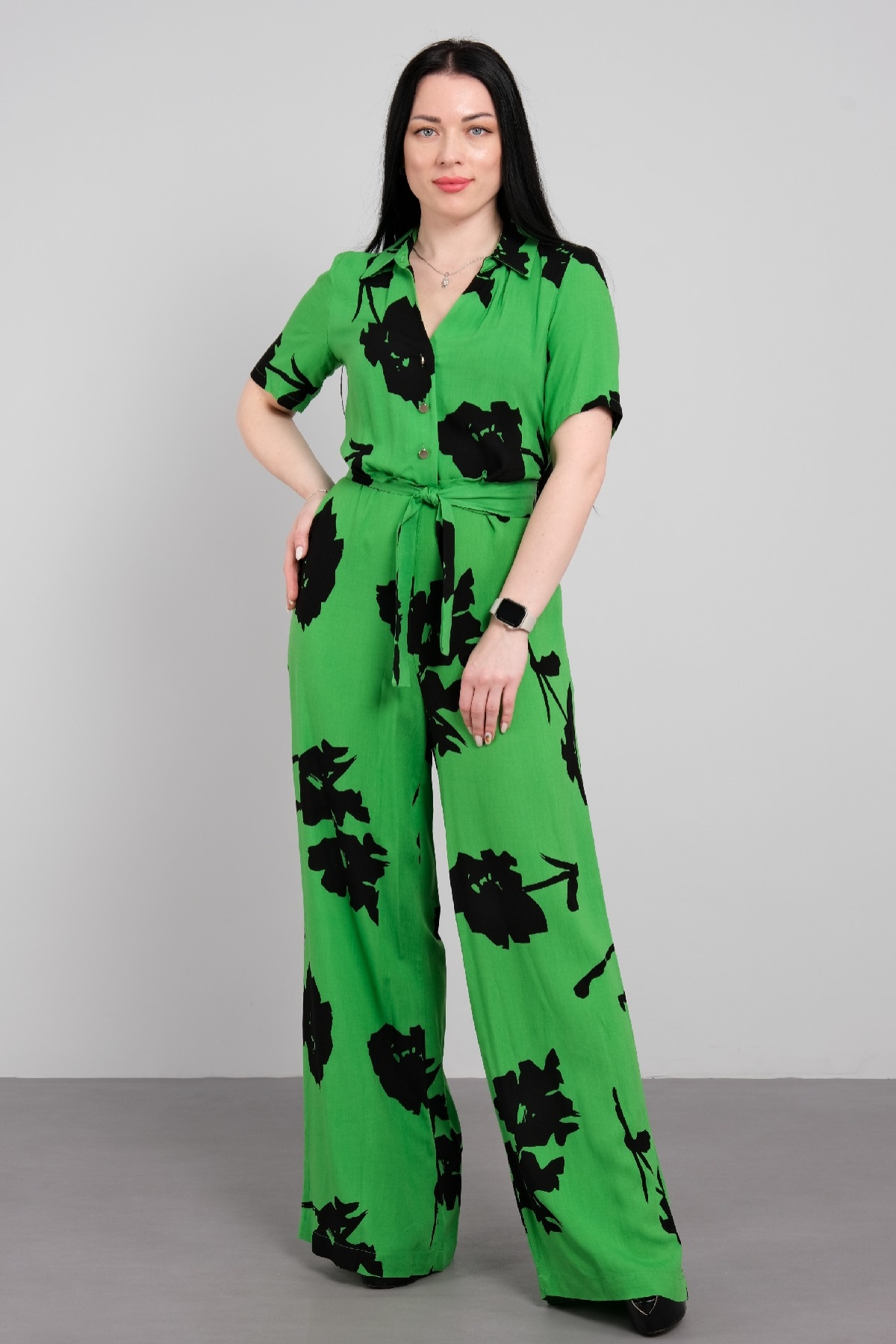 Jumpsuits-GREEN - BLACK