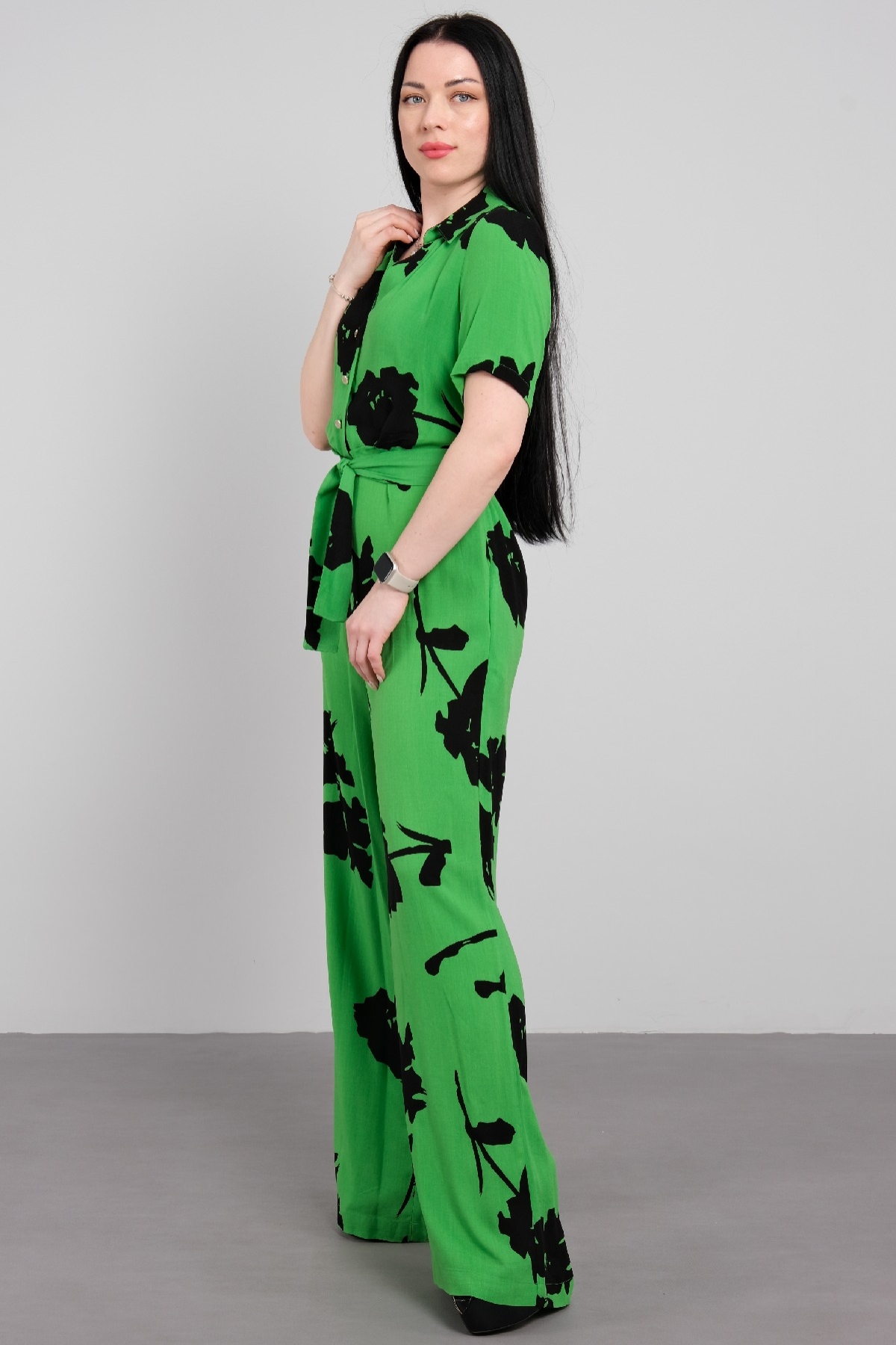 Jumpsuits-GREEN - BLACK