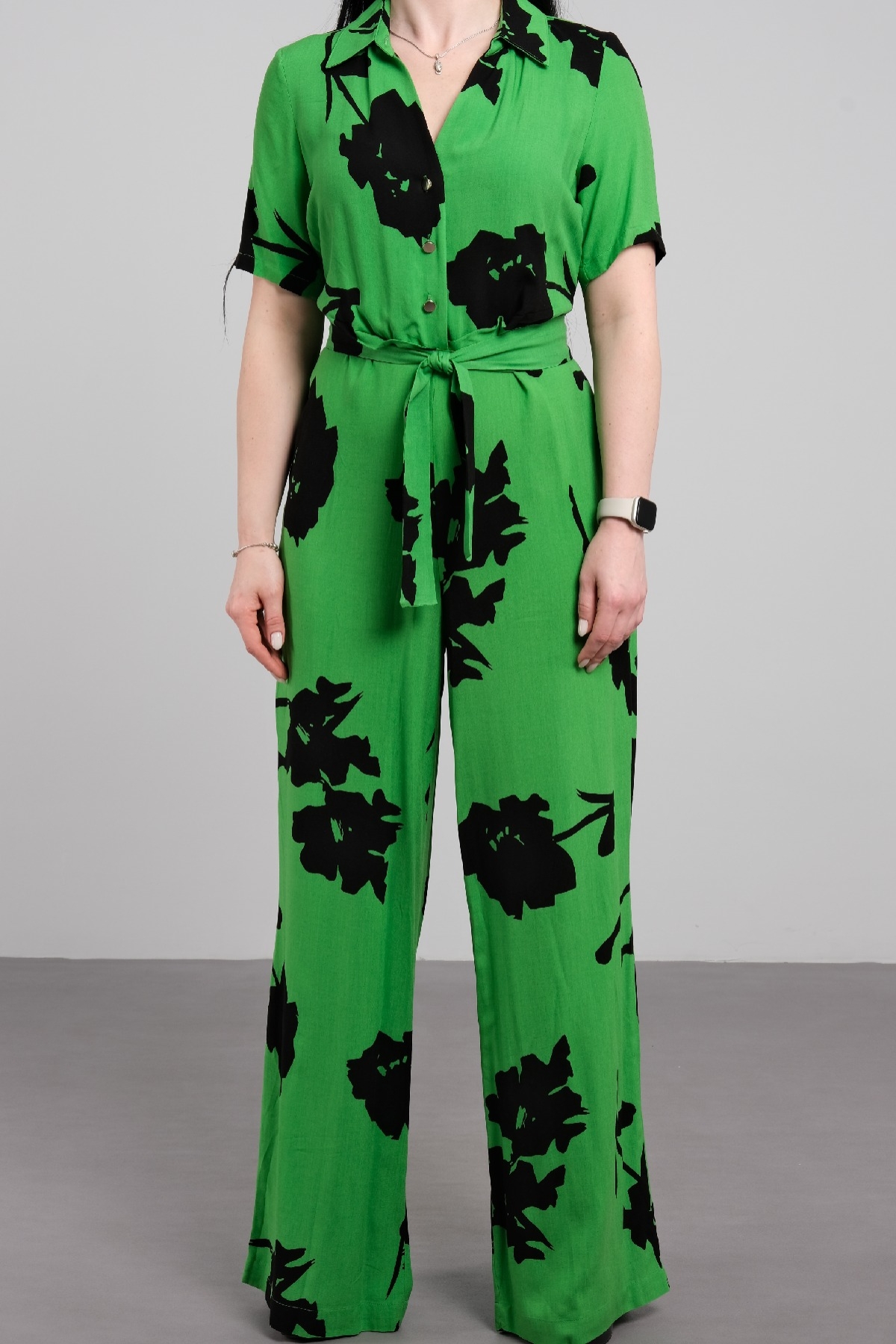 Jumpsuits-GREEN - BLACK