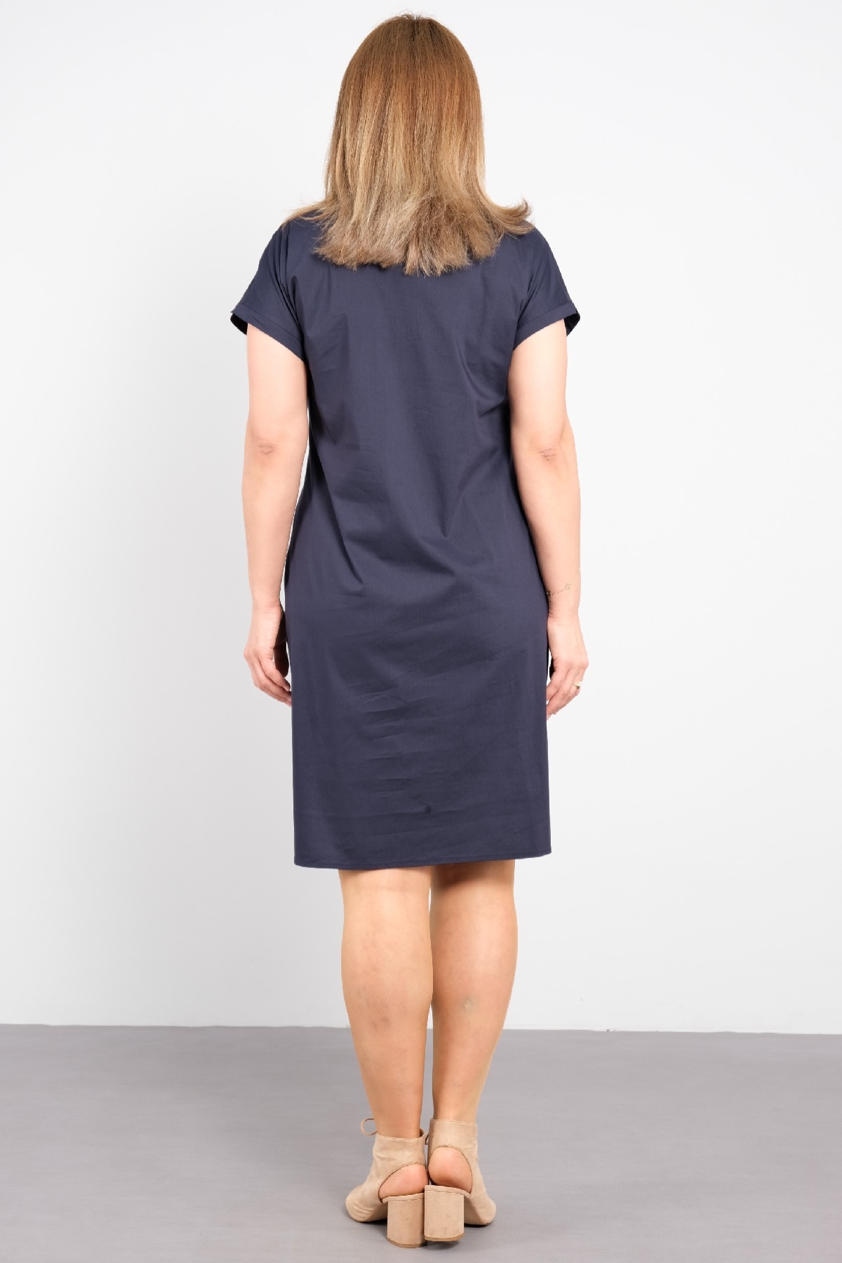 Casual Dresses-Dark Blue