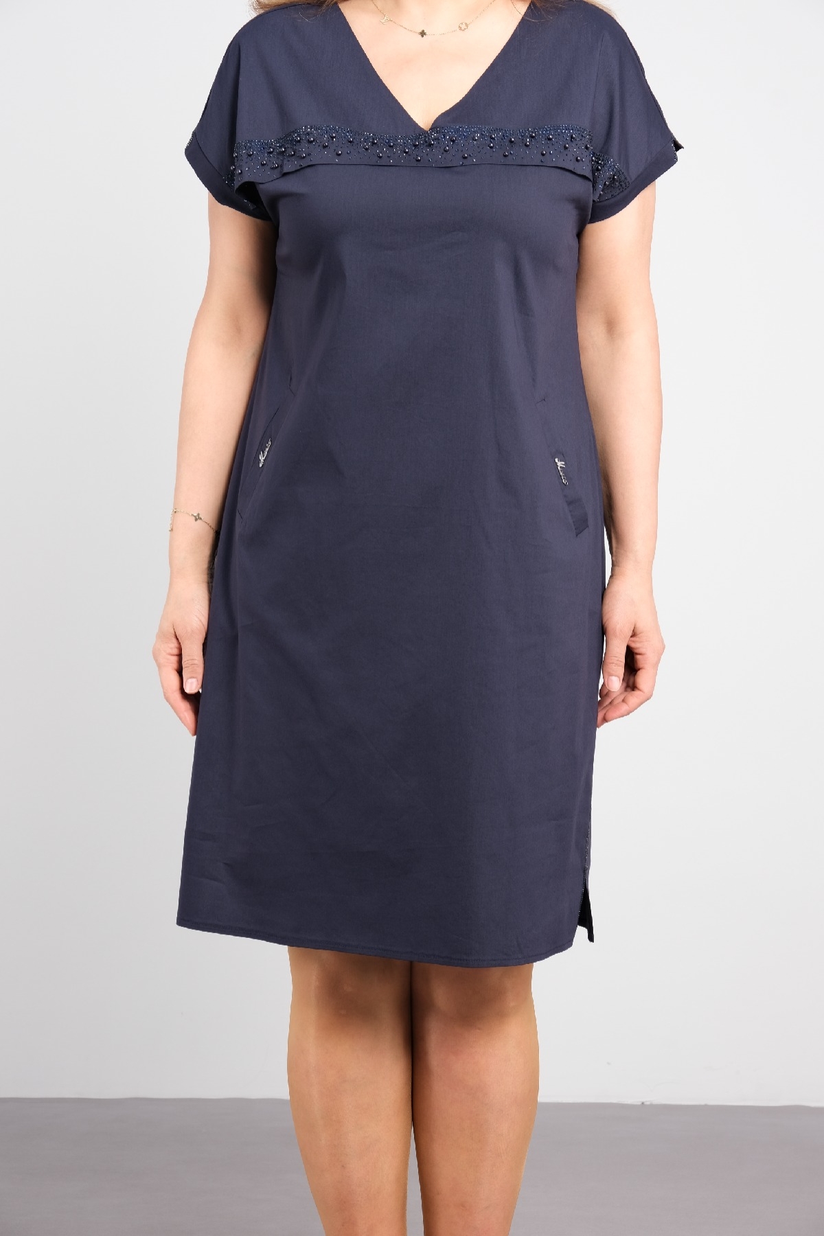 Casual Dresses-Dark Blue