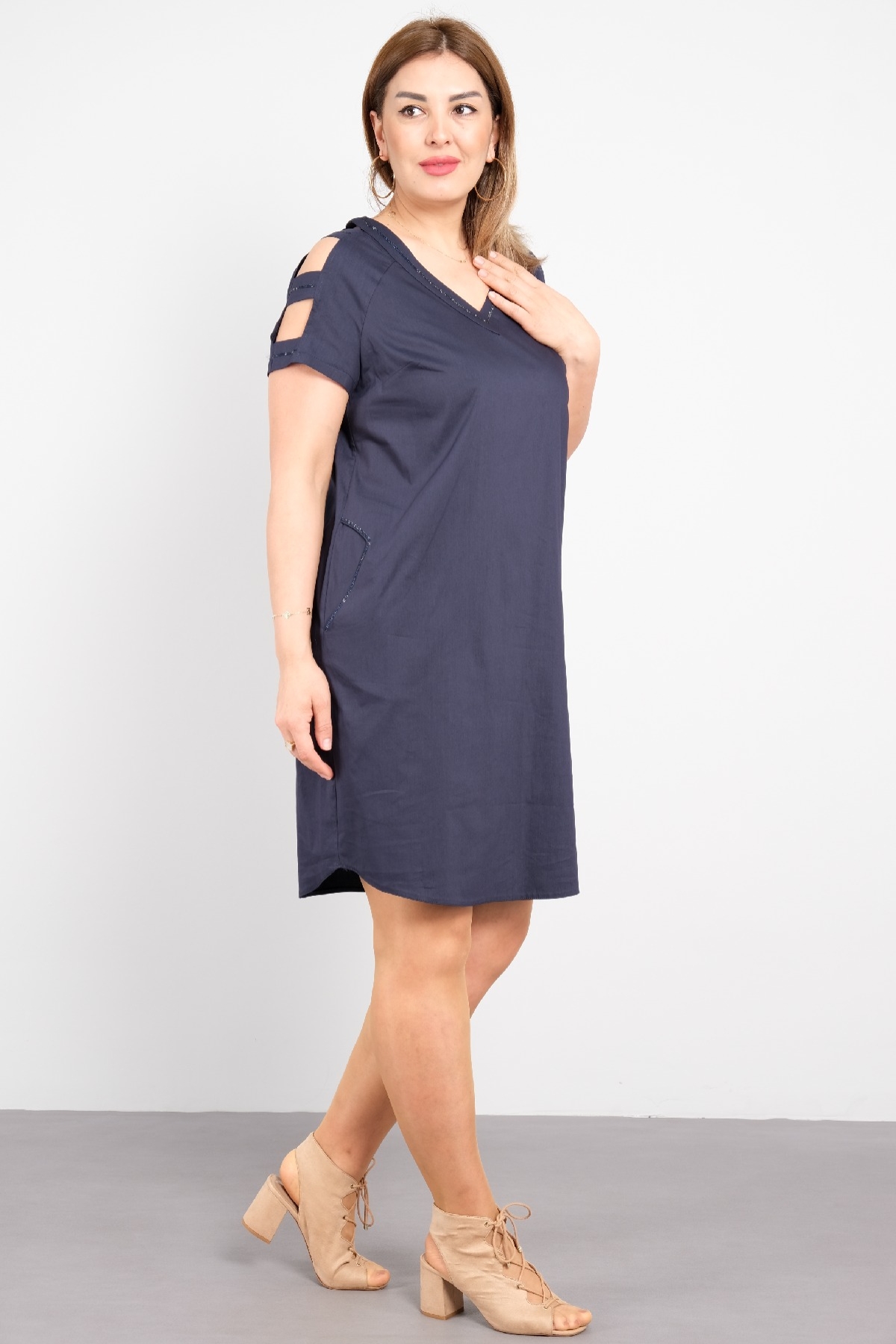 Casual Dresses-Dark Blue