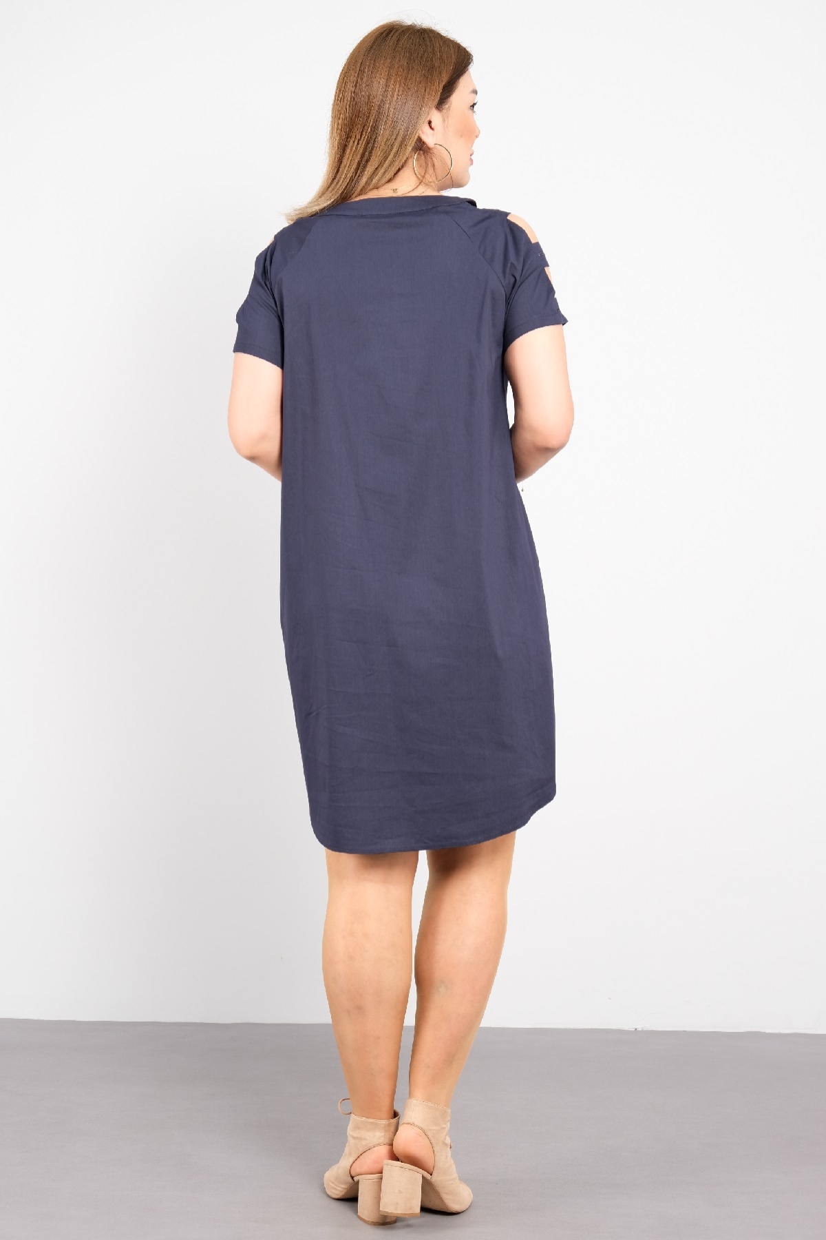 Casual Dresses-Dark Blue