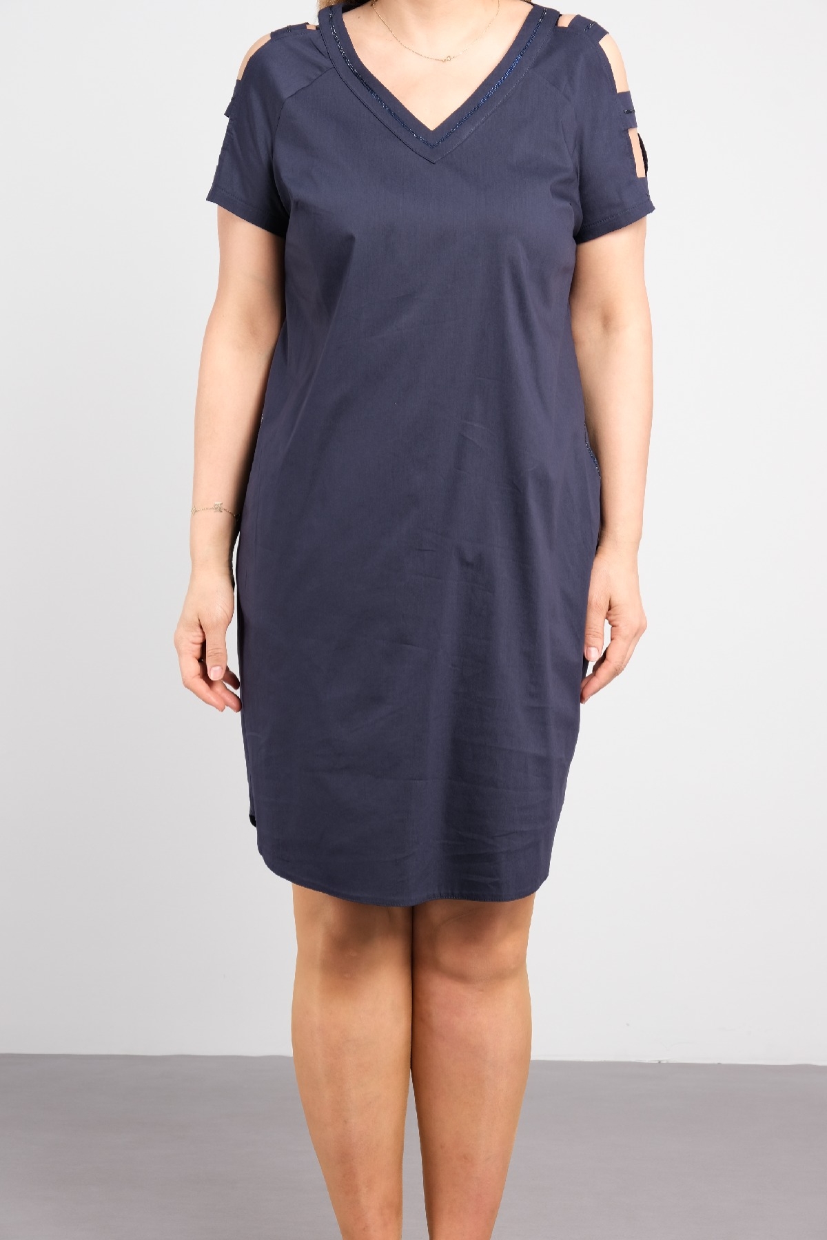 Casual Dresses-Dark Blue