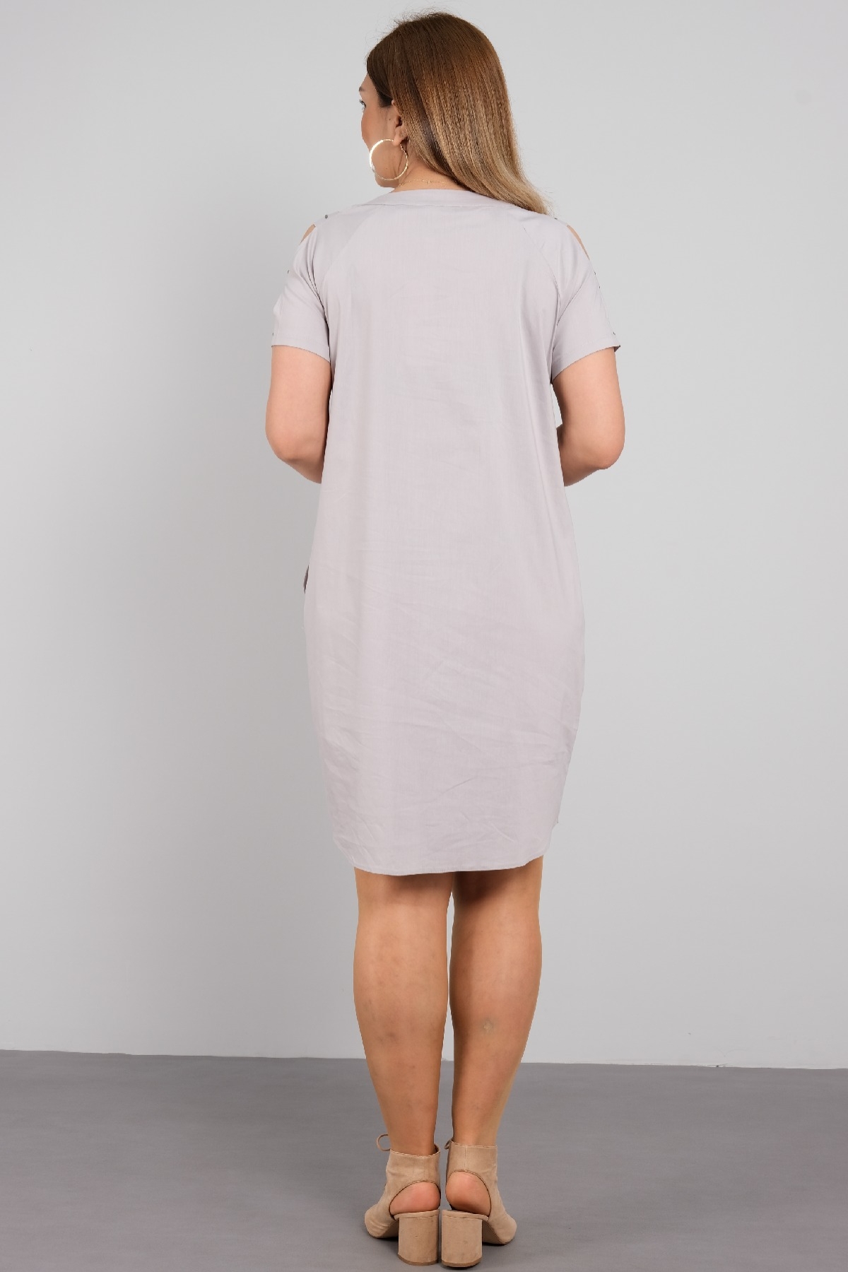 Casual Dresses-Beige