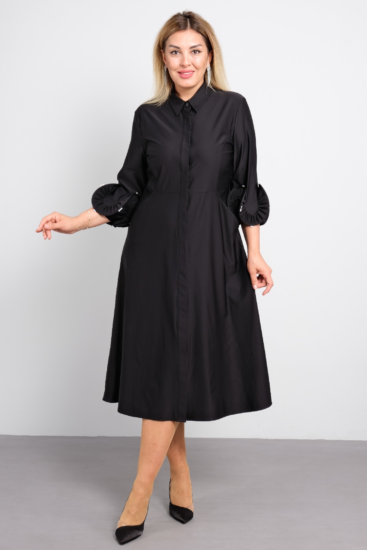 Casual Dresses-Black