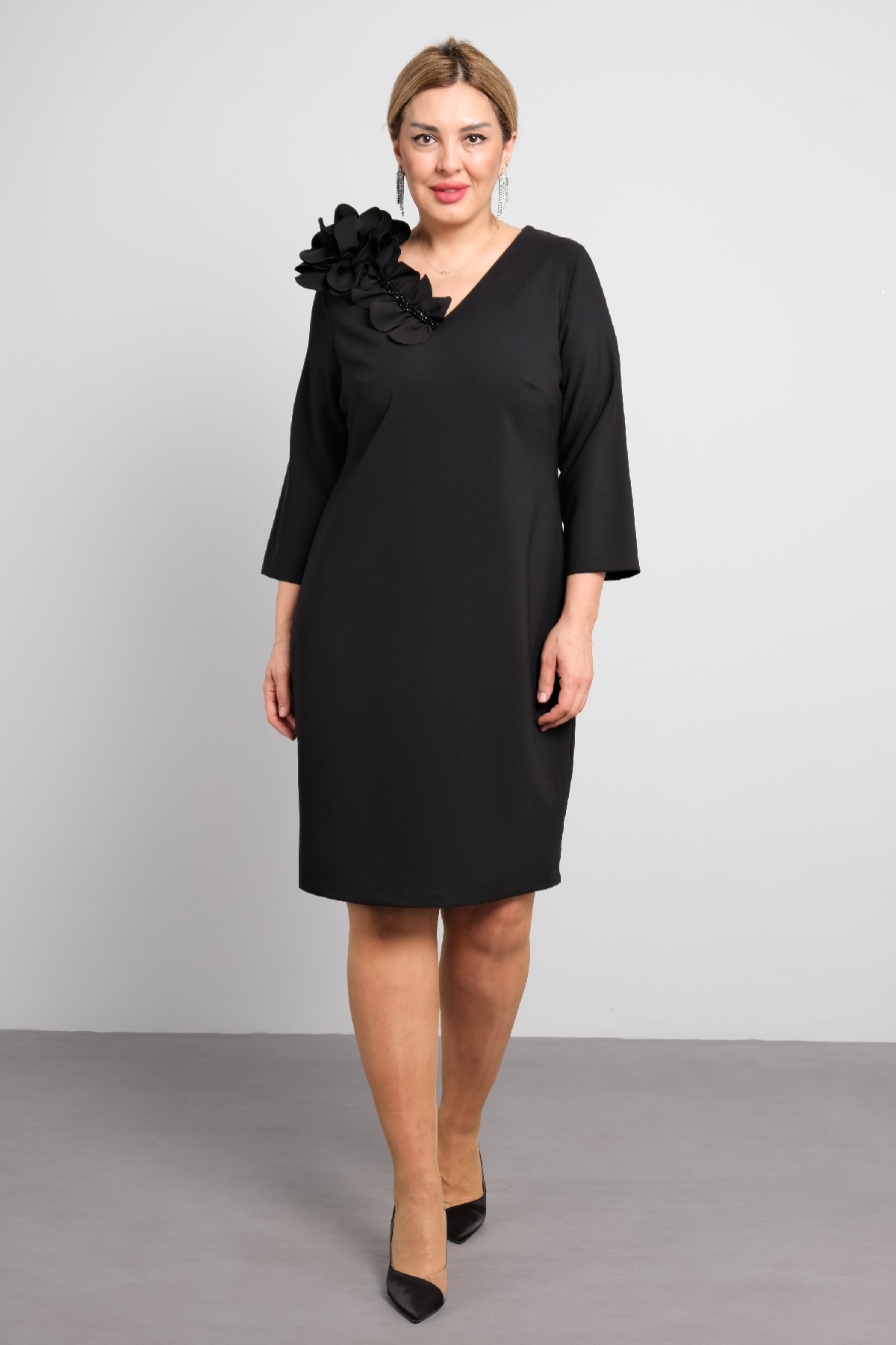Casual Dresses-Black