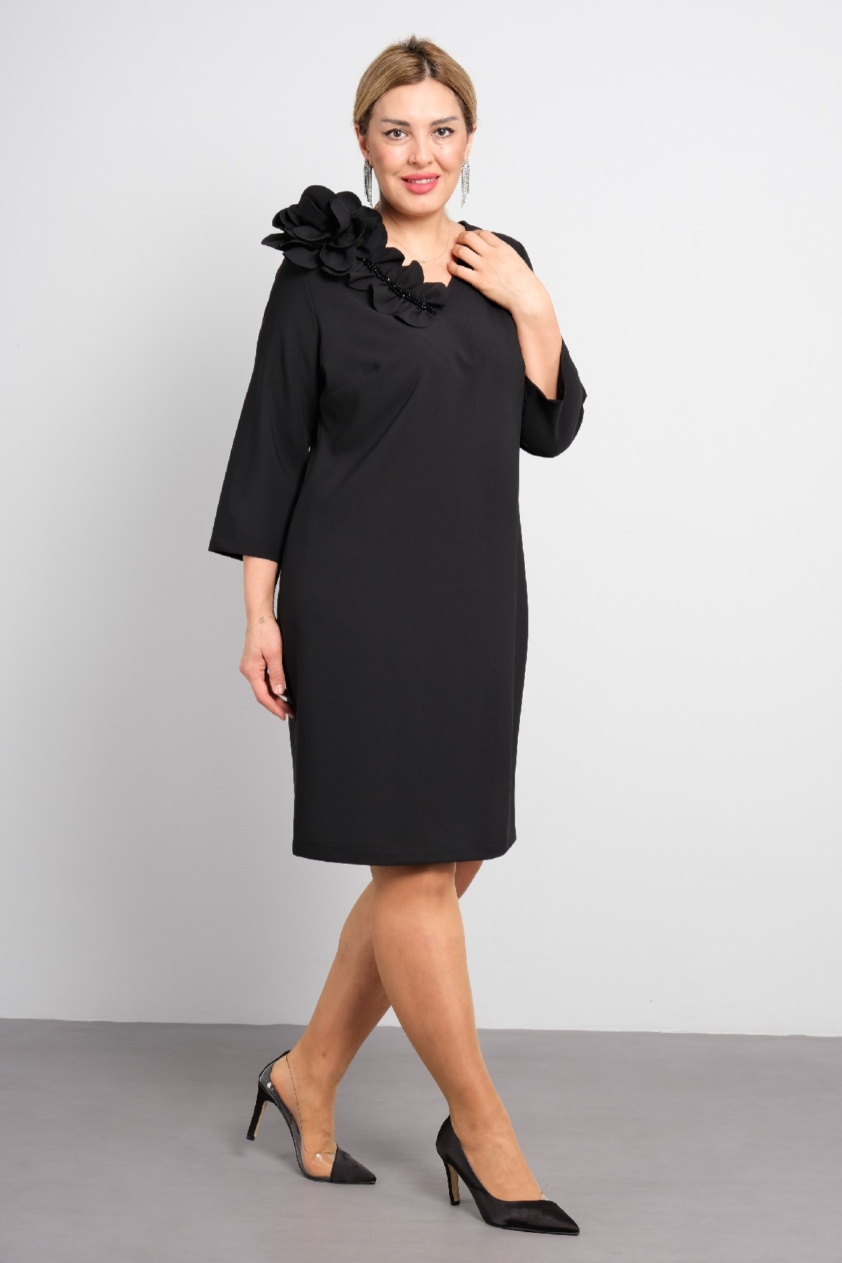 Casual Dresses-Black