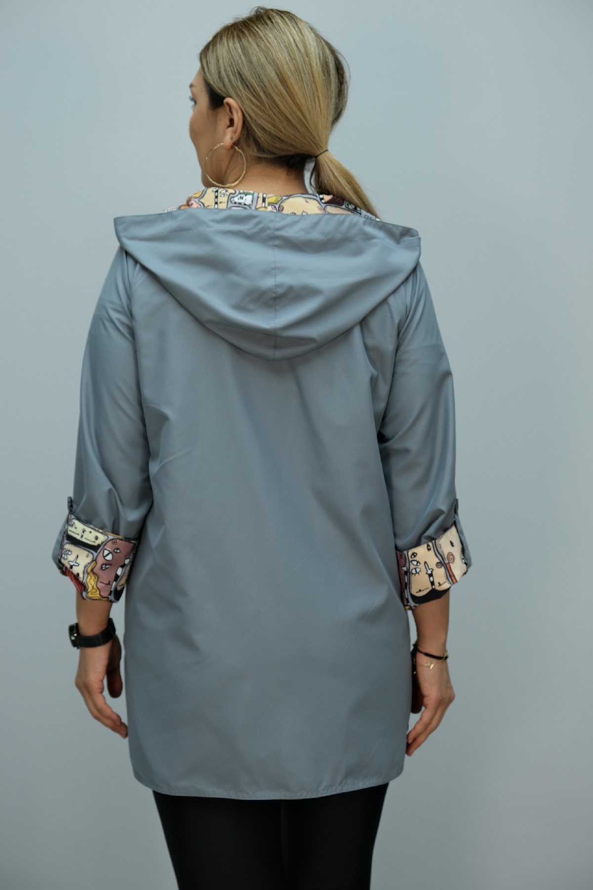 Trench Coats-Grey