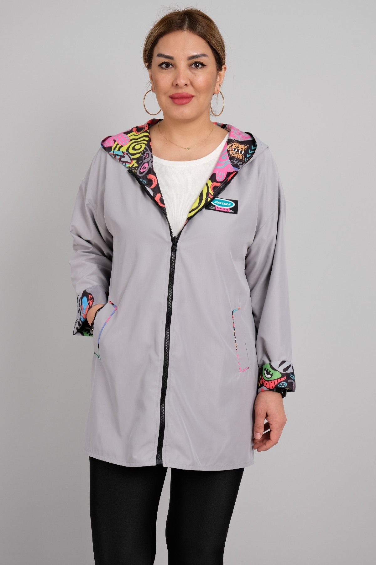 Trench Coats-Grey