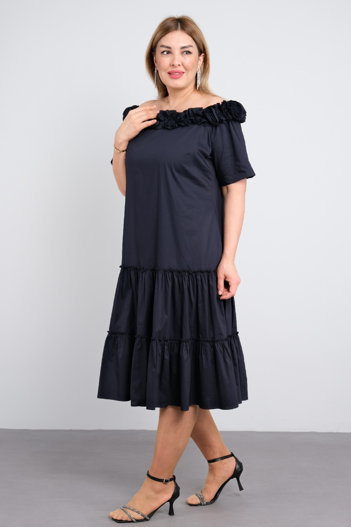 Casual Dresses-Dark Blue