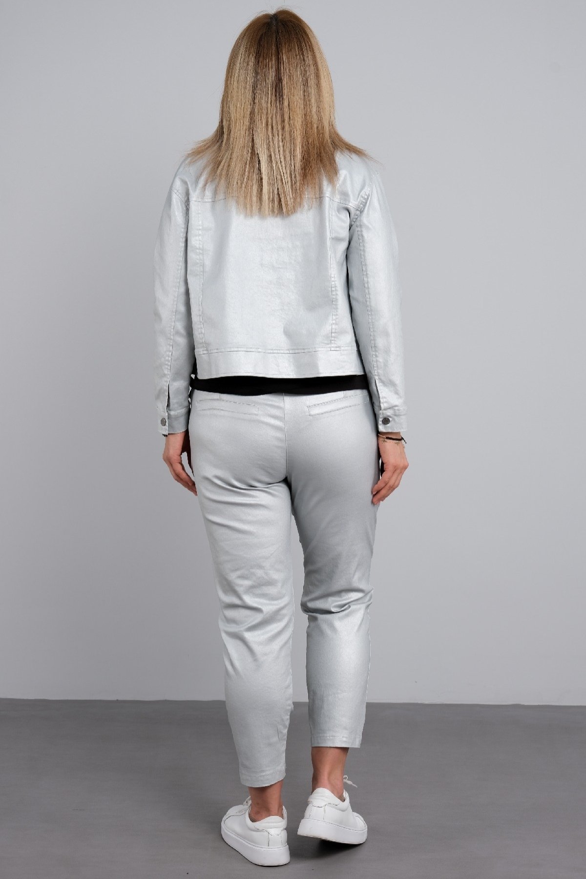 Women's 3 Piece Suits-Grey