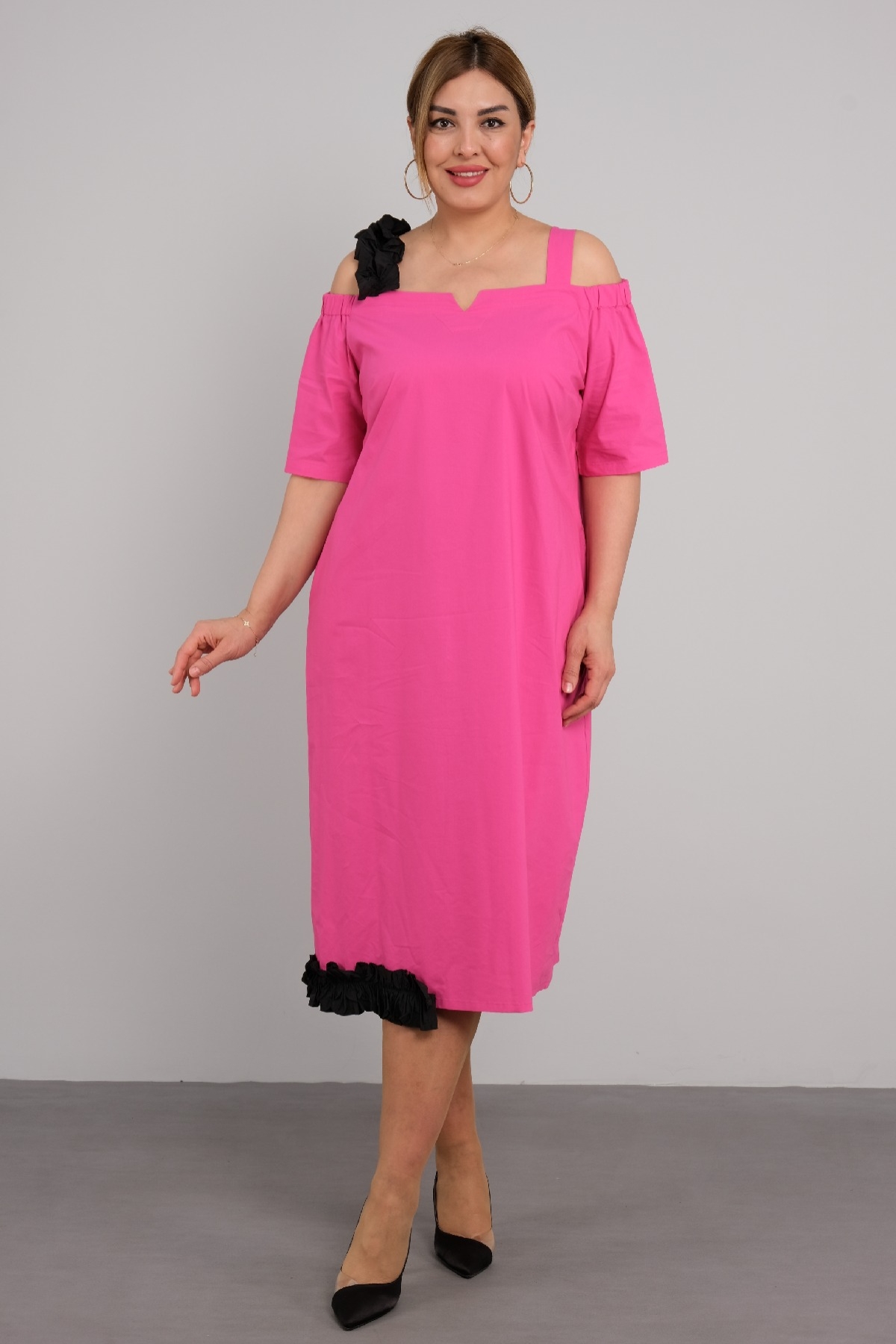 Casual Dresses-Fuchsia