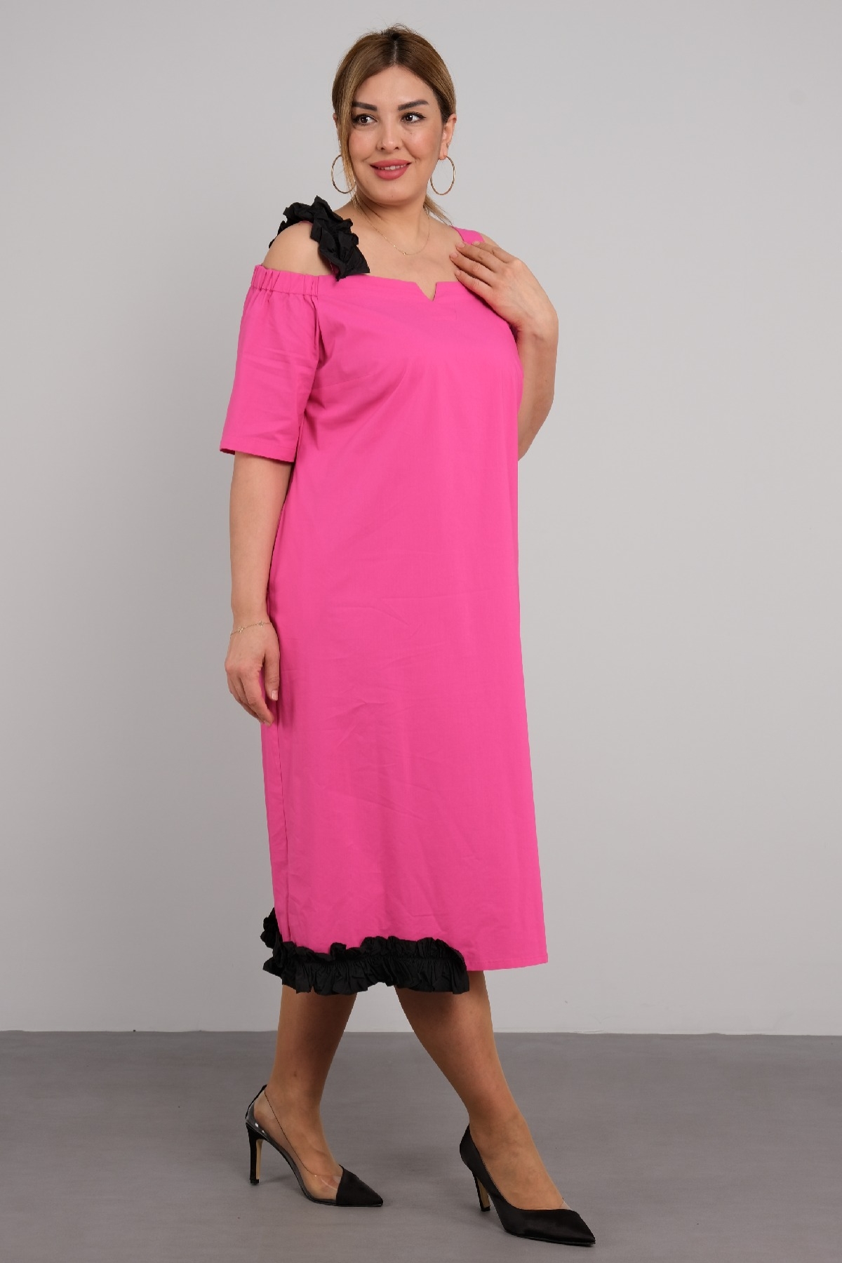 Casual Dresses-Fuchsia