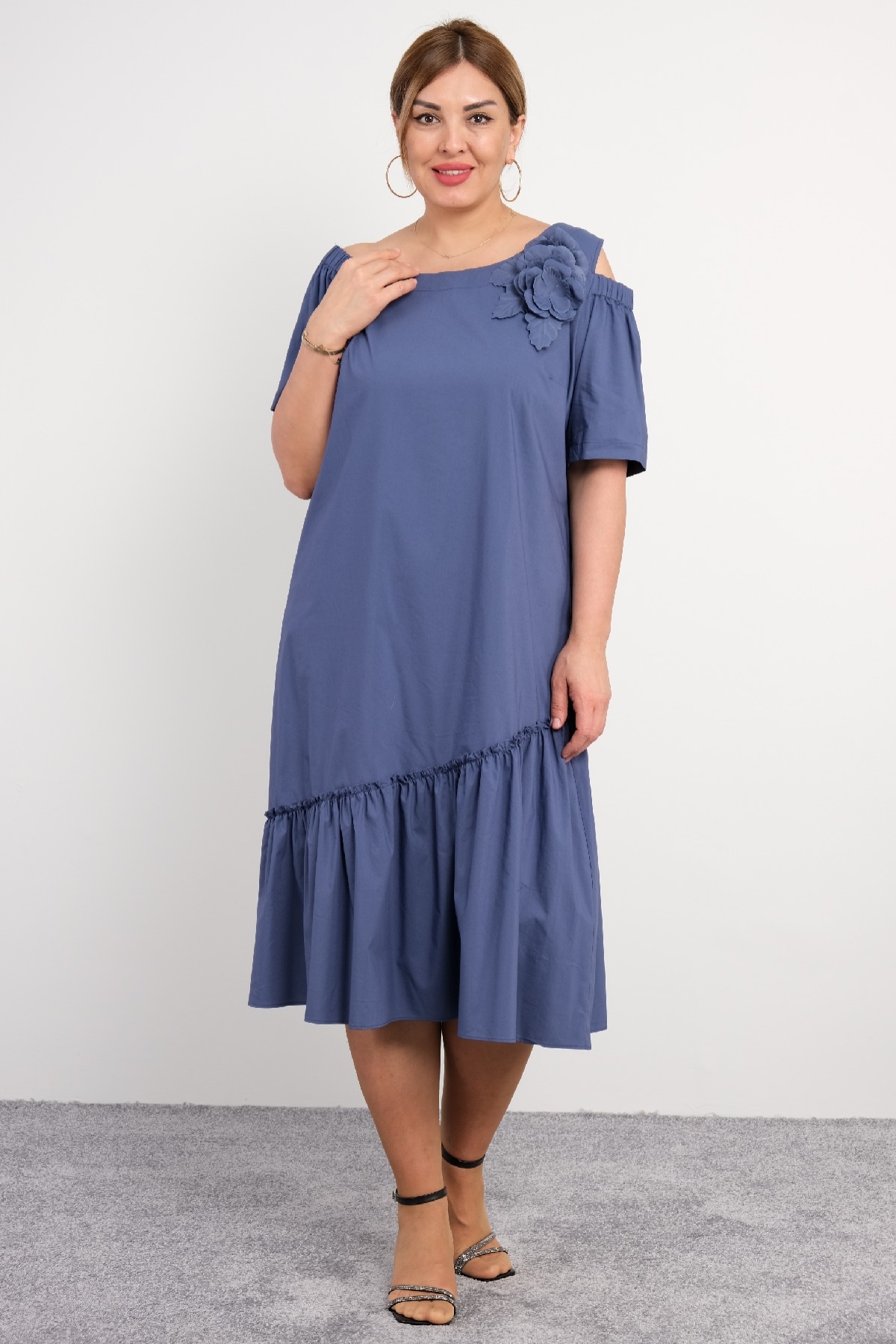Casual Dresses-Indigo