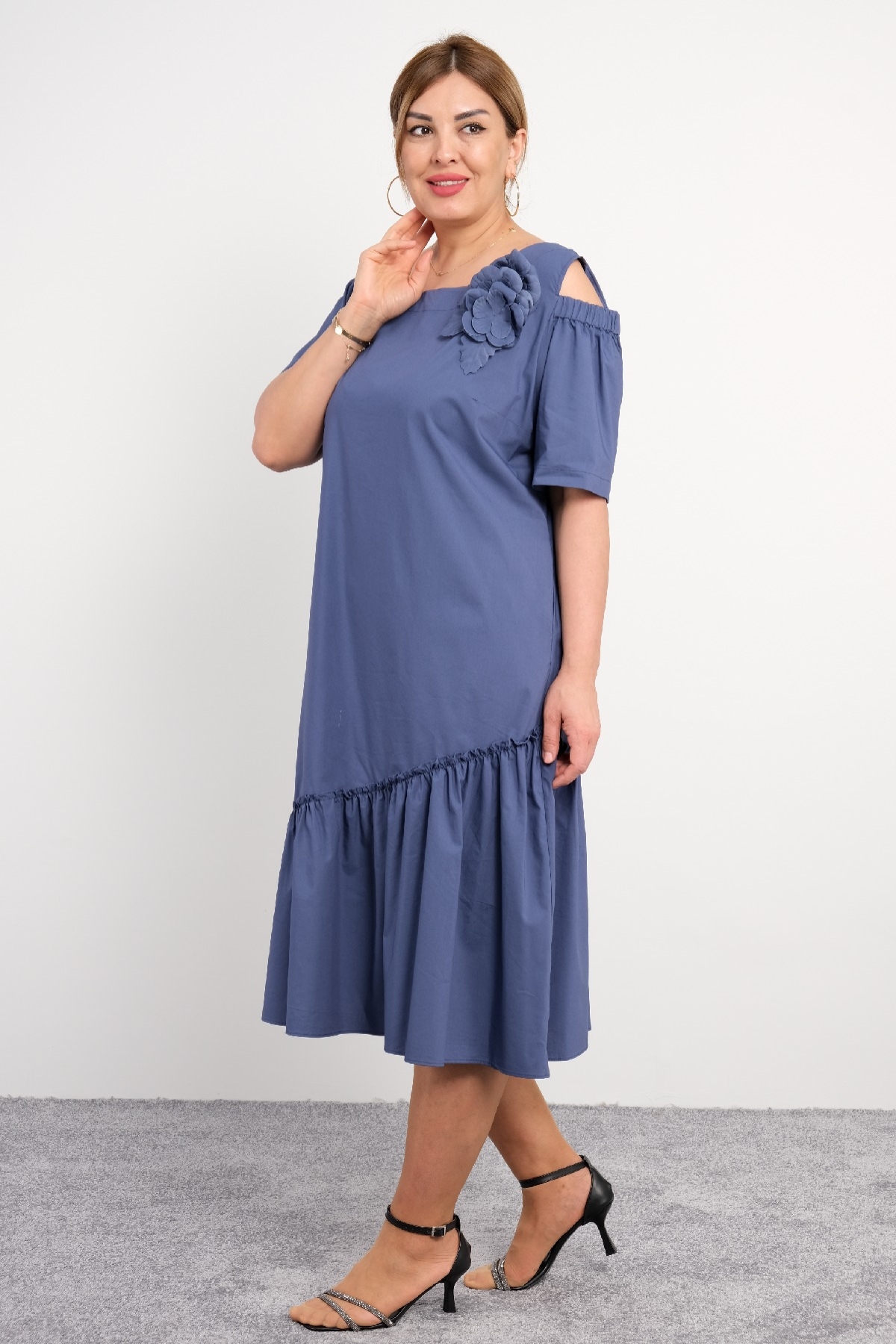 Casual Dresses-Indigo