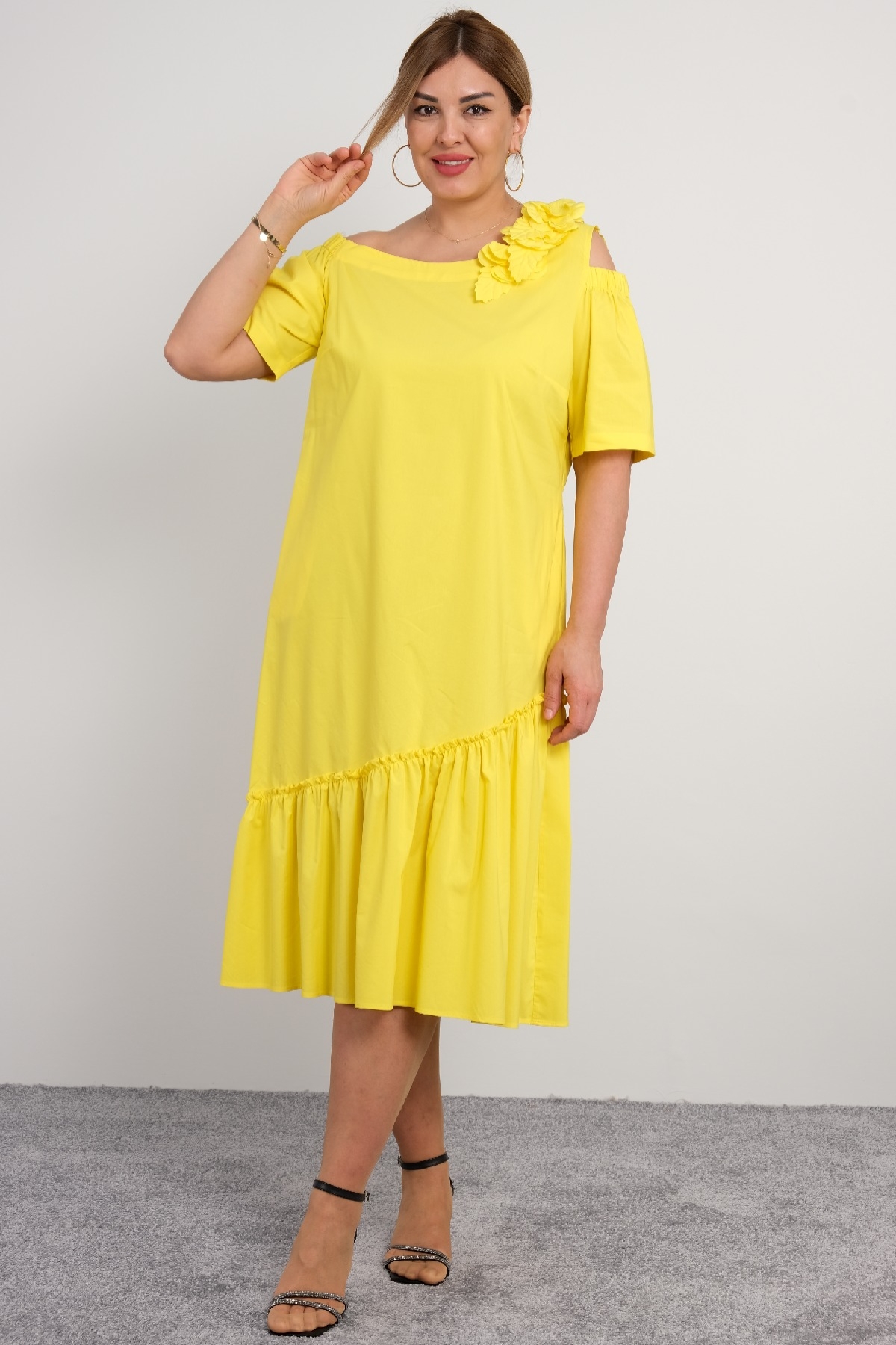 Casual Dresses-Yellow