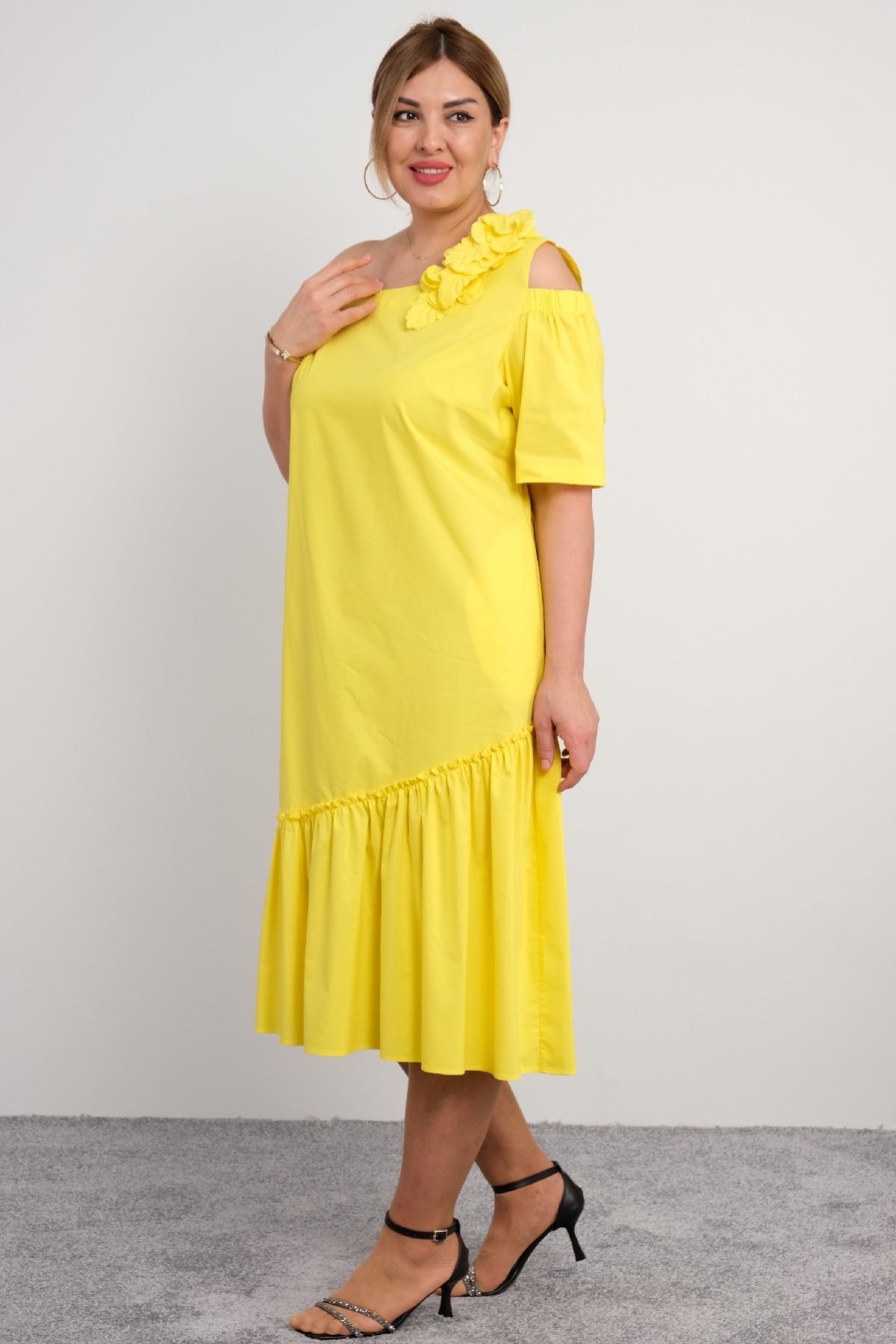 Casual Dresses-Yellow