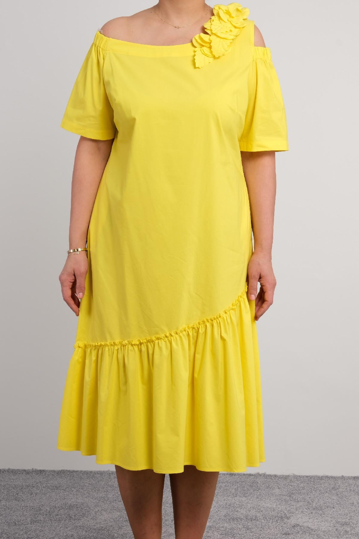 Casual Dresses-Yellow