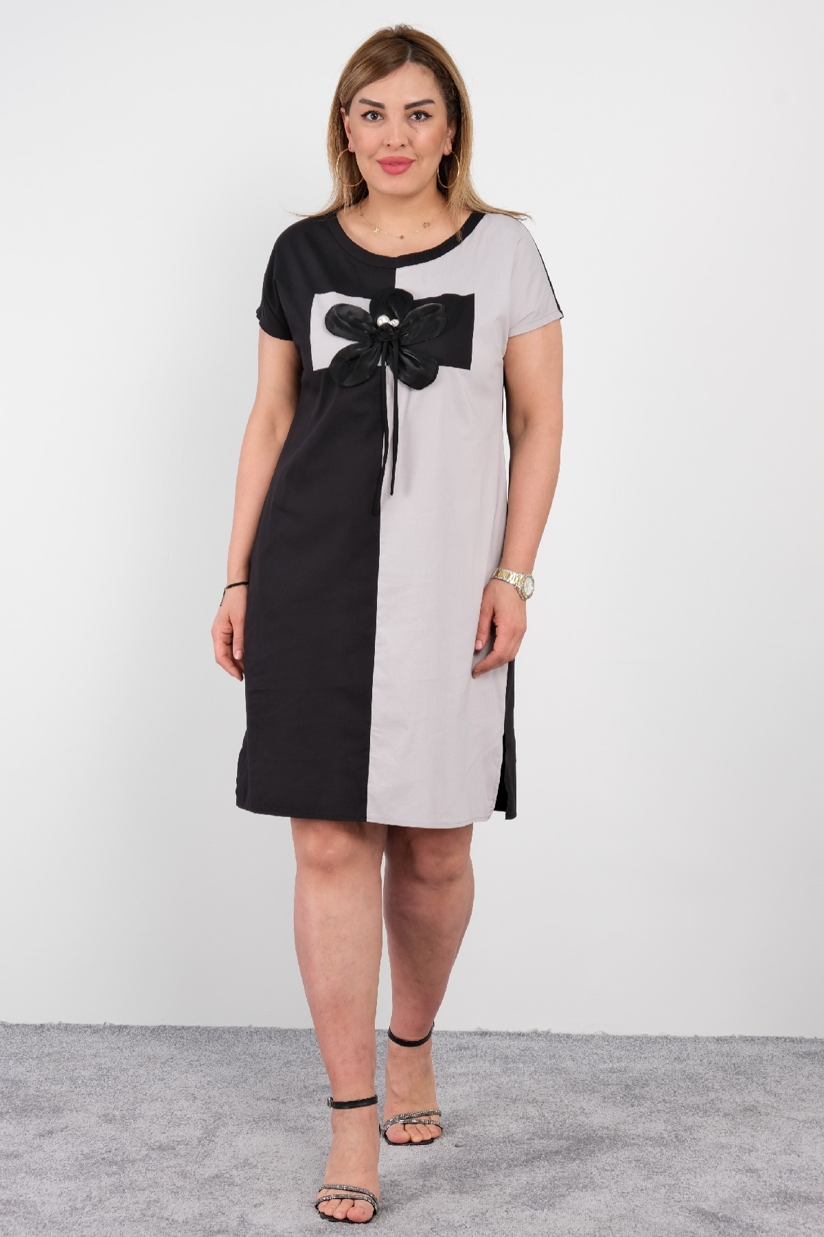 Casual Dresses-Grey