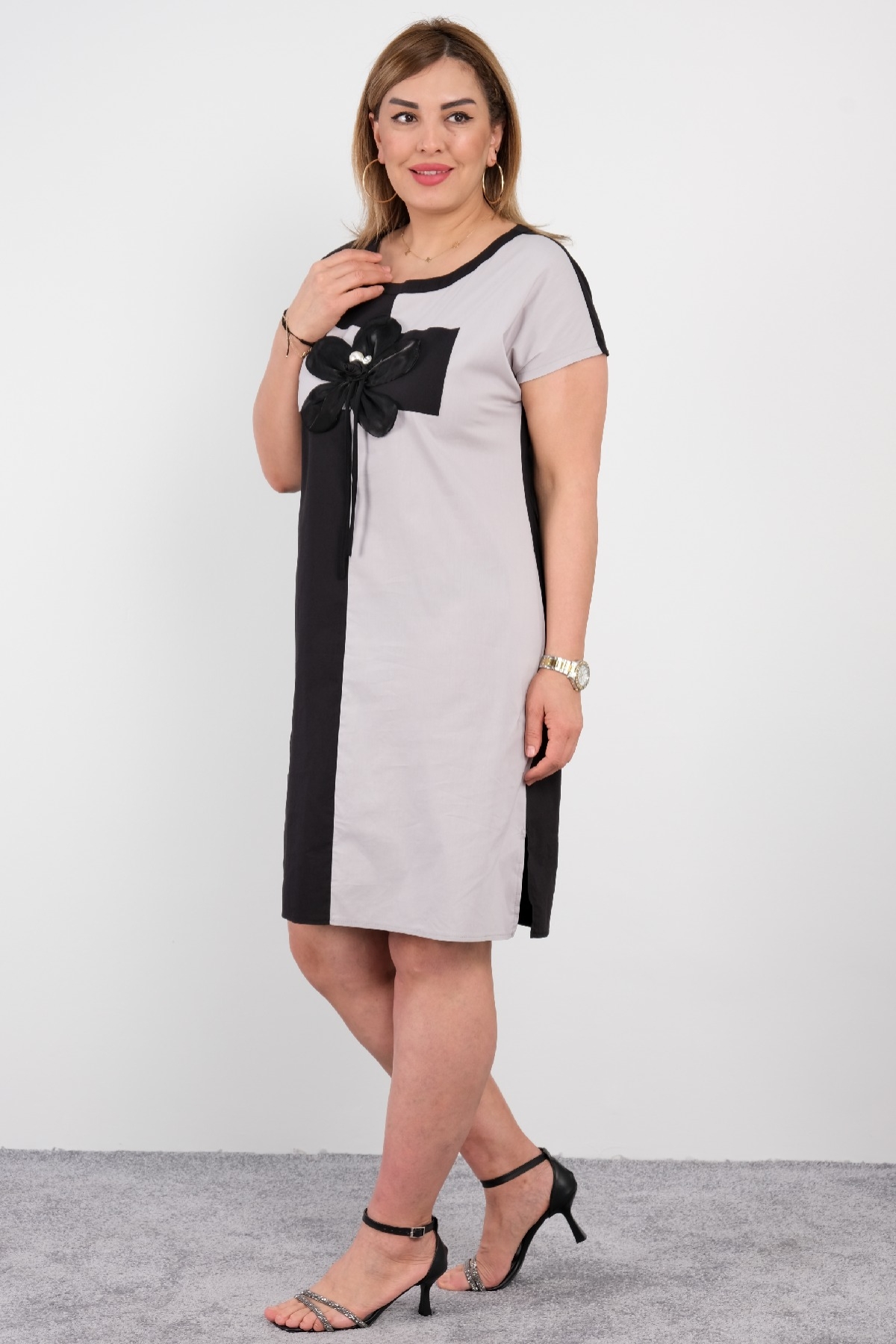 Casual Dresses-Grey