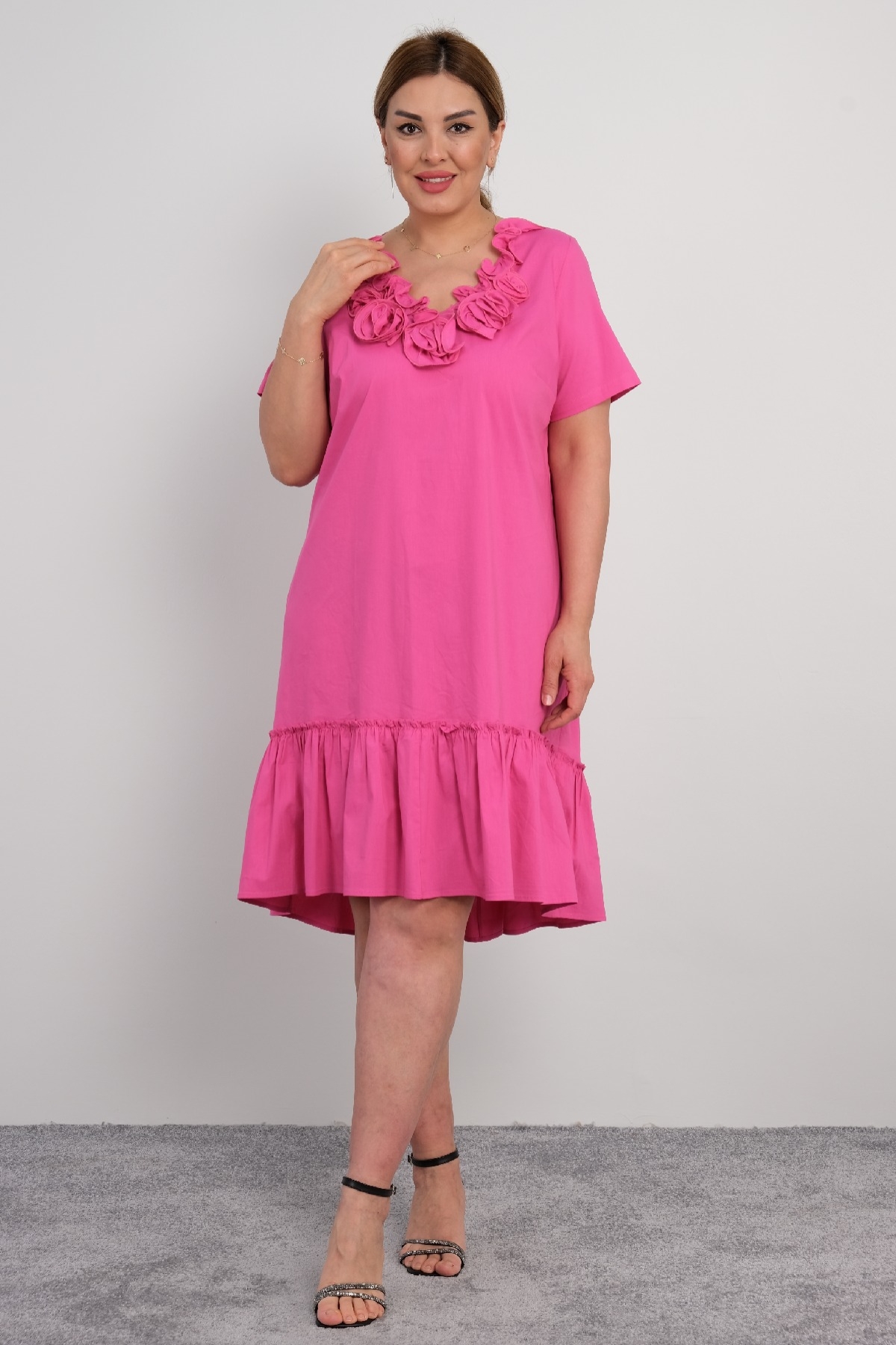 Casual Dresses-Fuchsia
