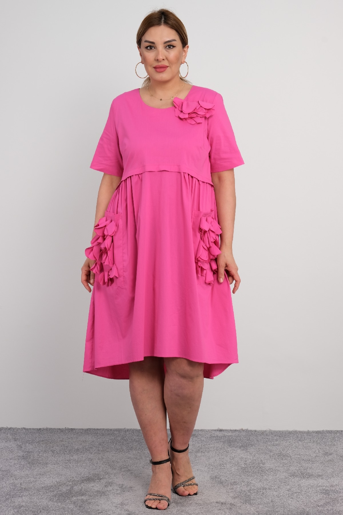 Casual Dresses-Fuchsia