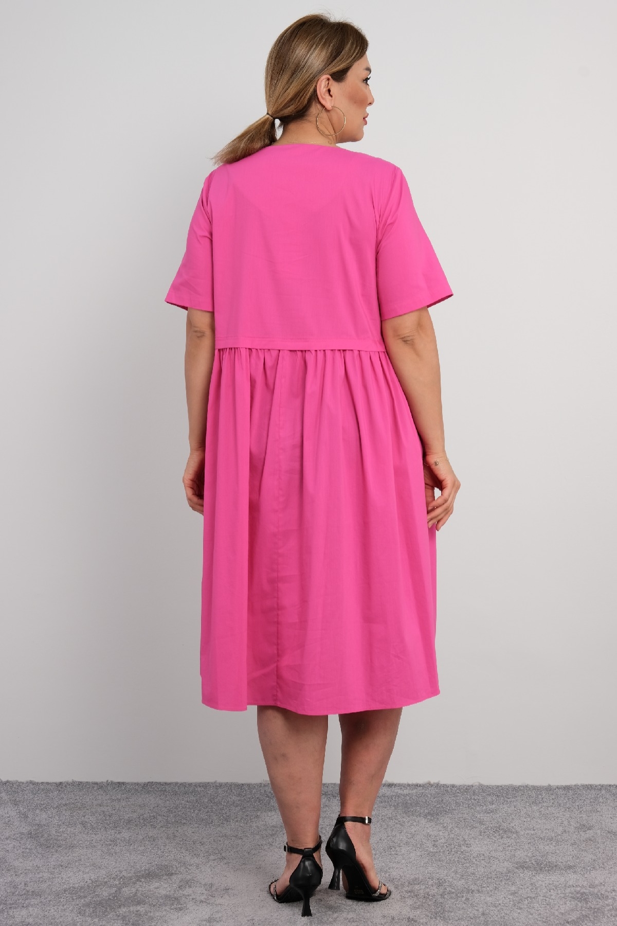 Casual Dresses-Fuchsia