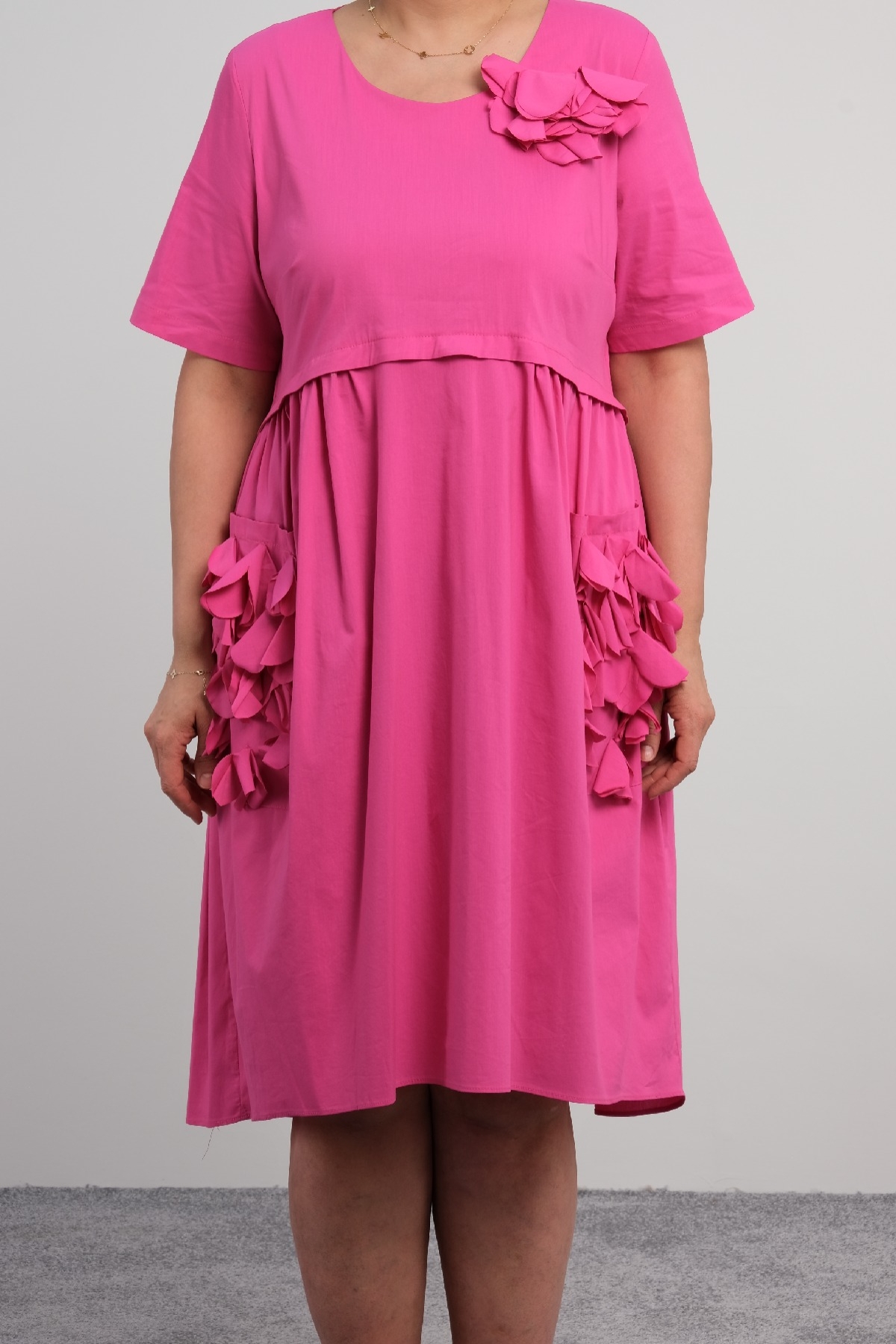 Casual Dresses-Fuchsia