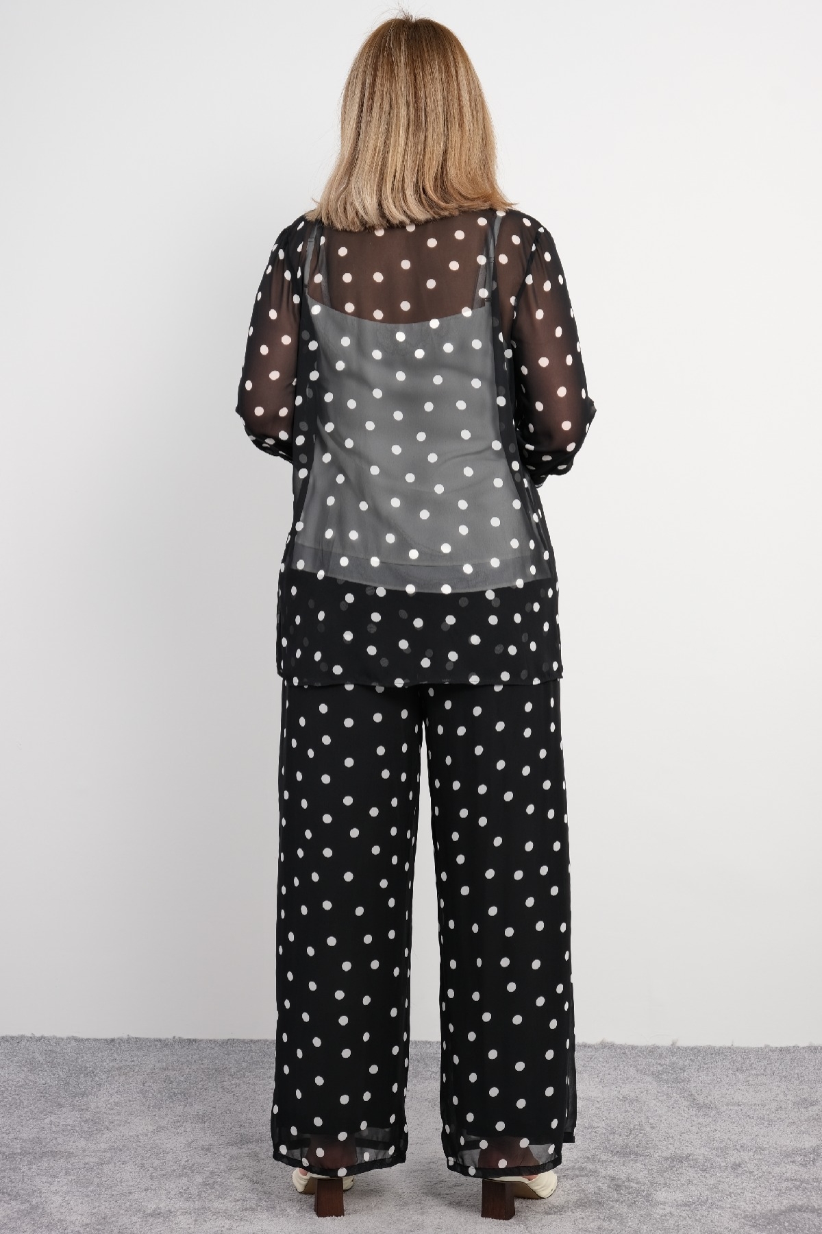 Women's 3 Piece Suits-Black