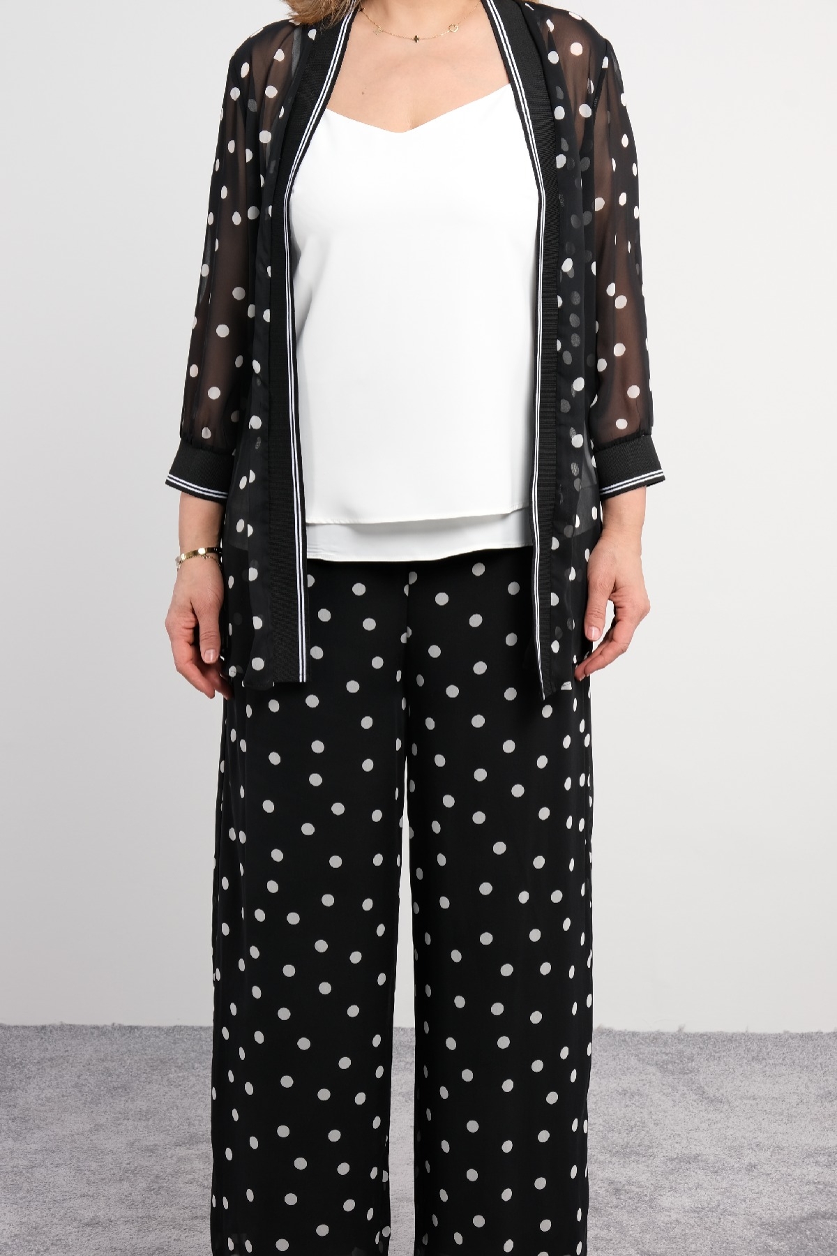 Women's 3 Piece Suits-Black