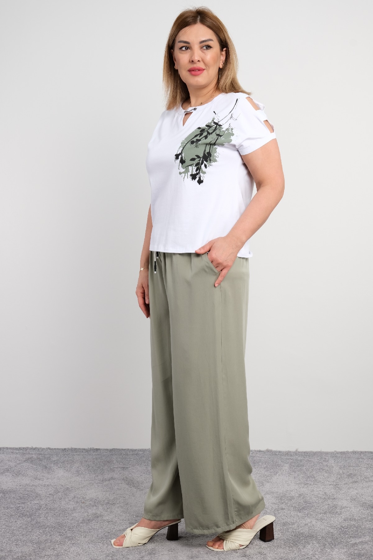 Two-Piece Suit-Khaki