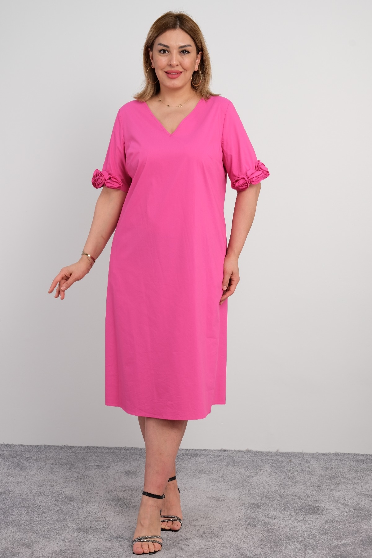 Casual Dresses-Fuchsia